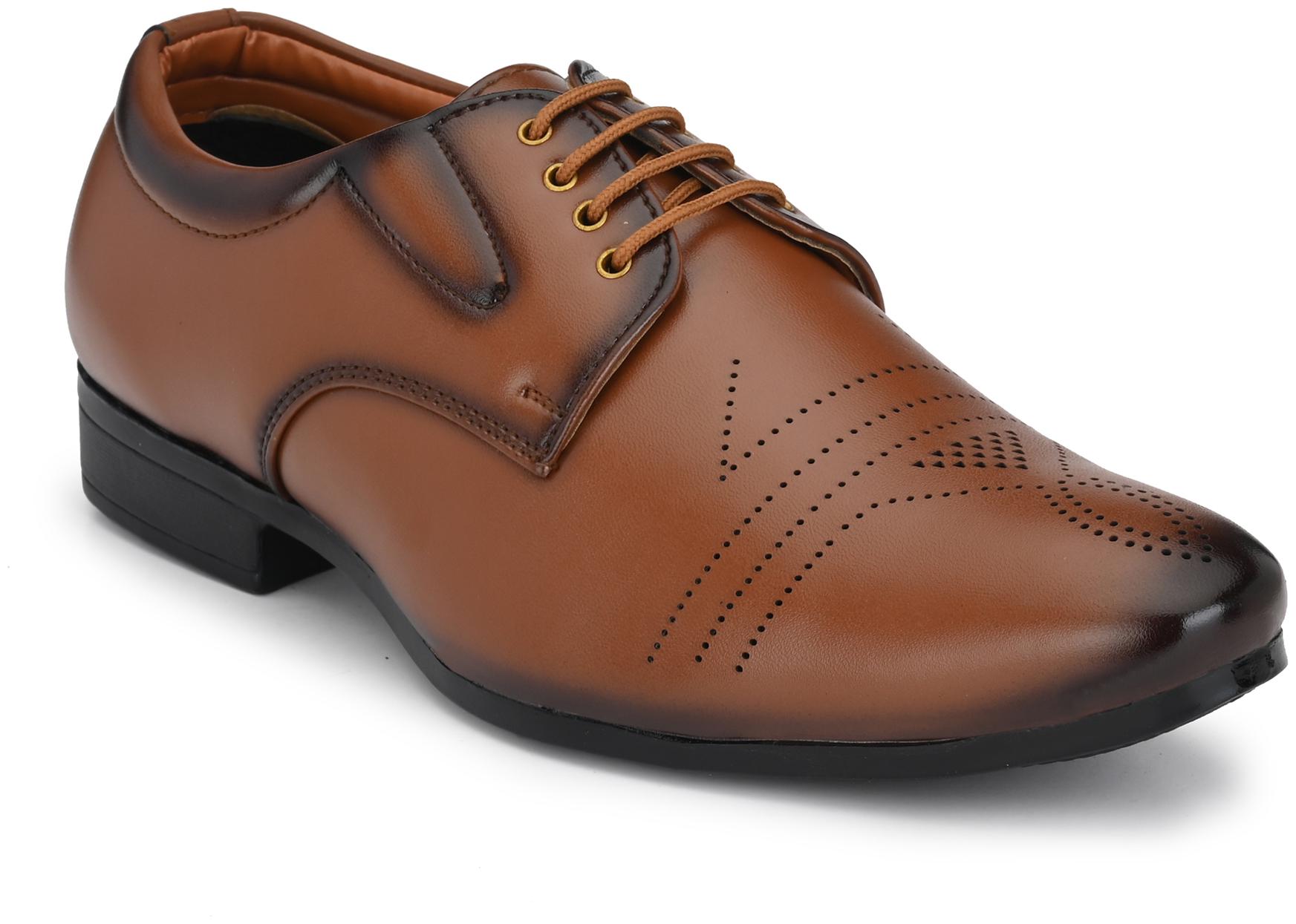 

John Karsun Men Tan Derby Formal Shoes - 1928-TAN