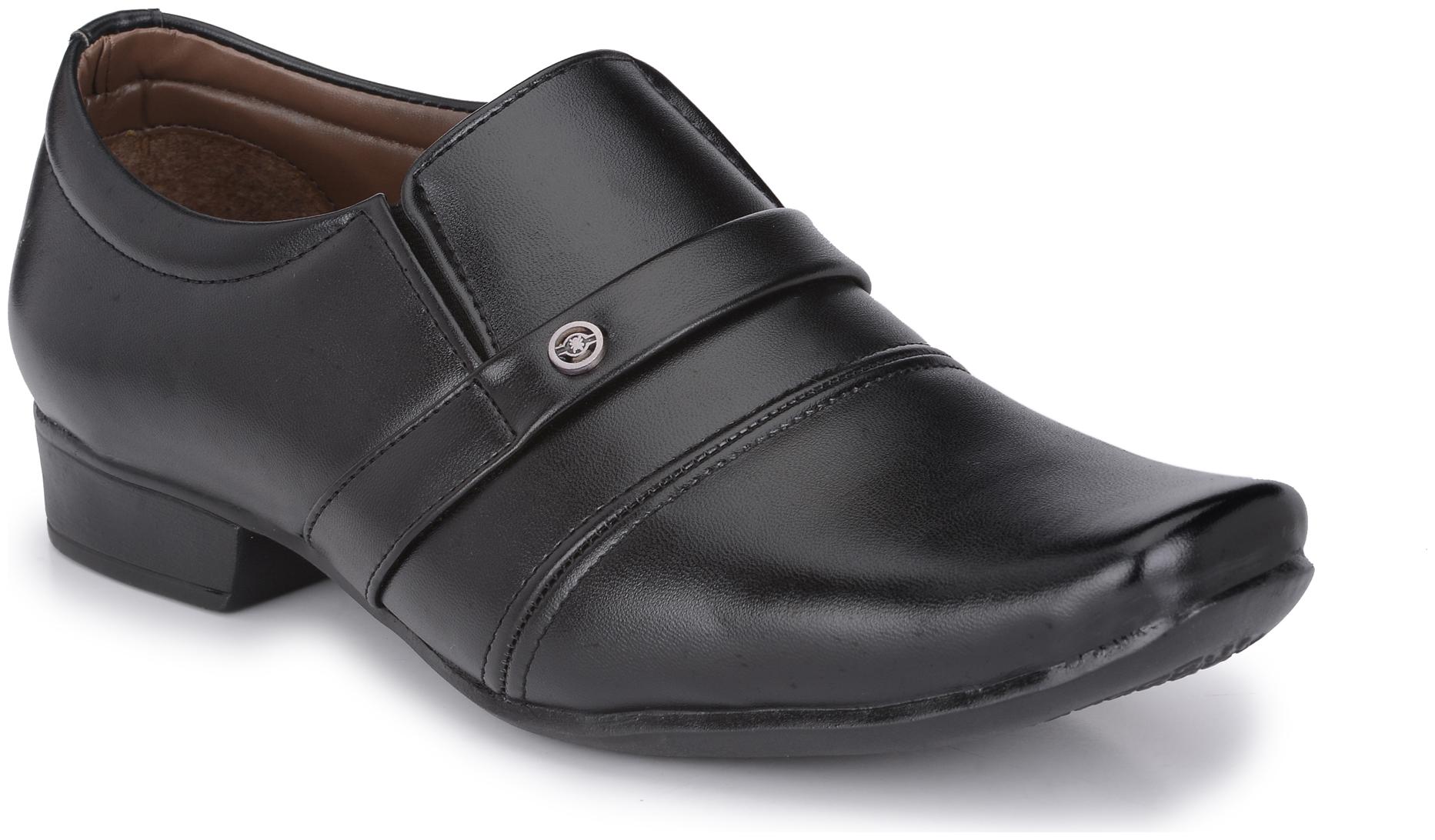 

John Karsun Men Black Slip-On Formal Shoes - 1707-BLACK