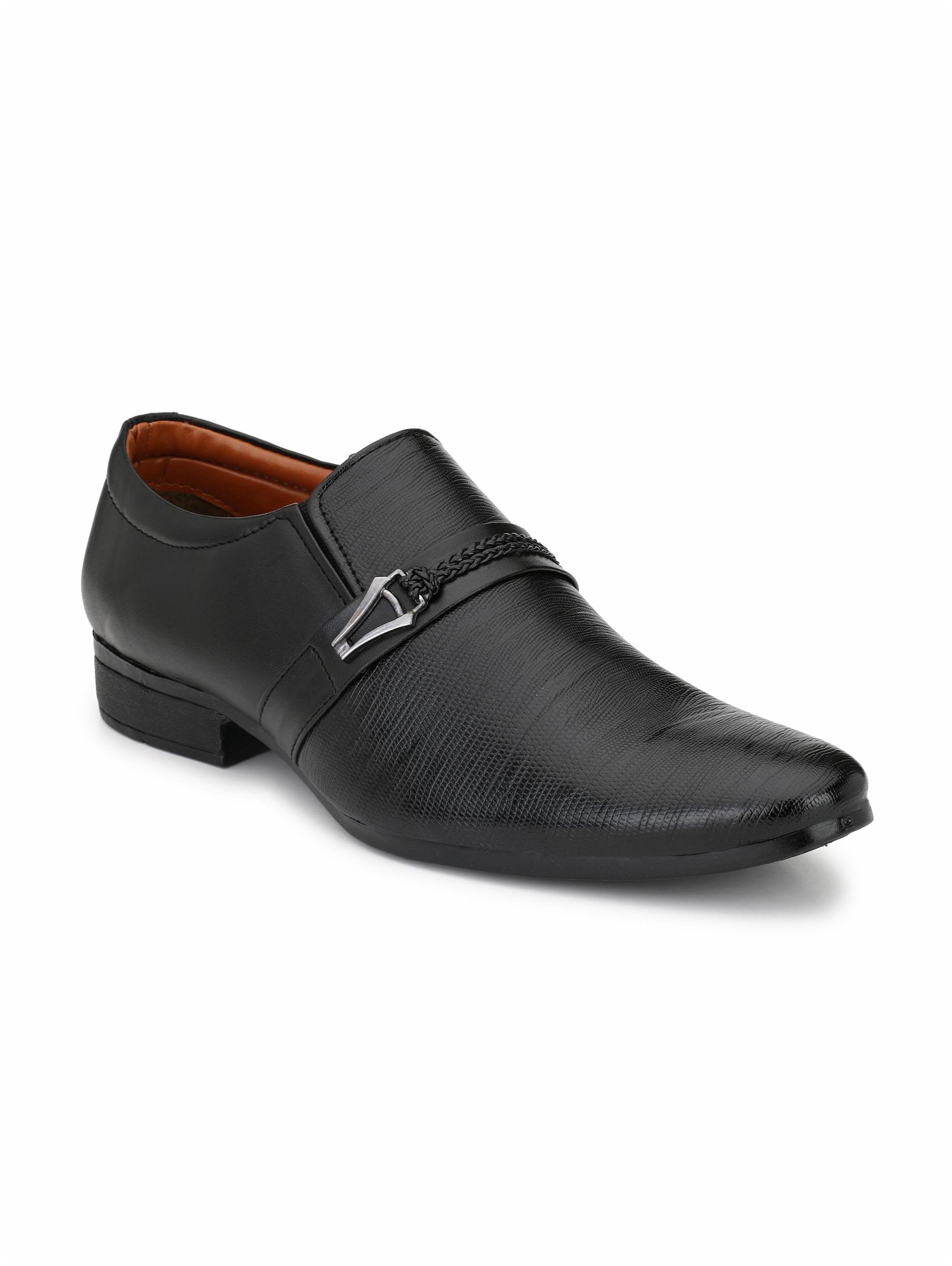 

John Karsun Men Black Slip-On Formal Shoes - 1925-BLACK
