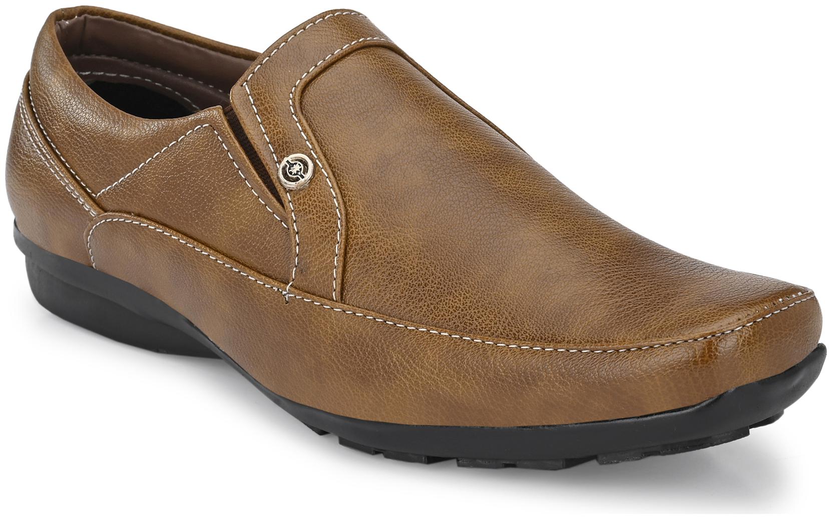 

John Karsun Men Tan Slip-On Formal Shoes - 3202-TAN