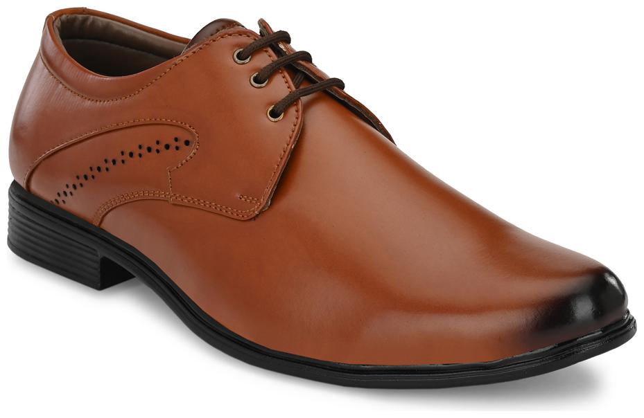 

John Karsun Men Tan Derby Formal Shoes - 2205-TAN