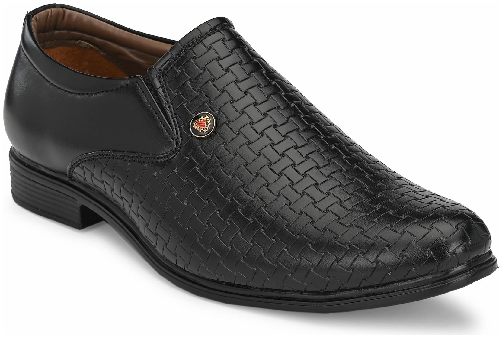 

John Karsun Men Black Slip-On Formal Shoes - 2201-BLACK