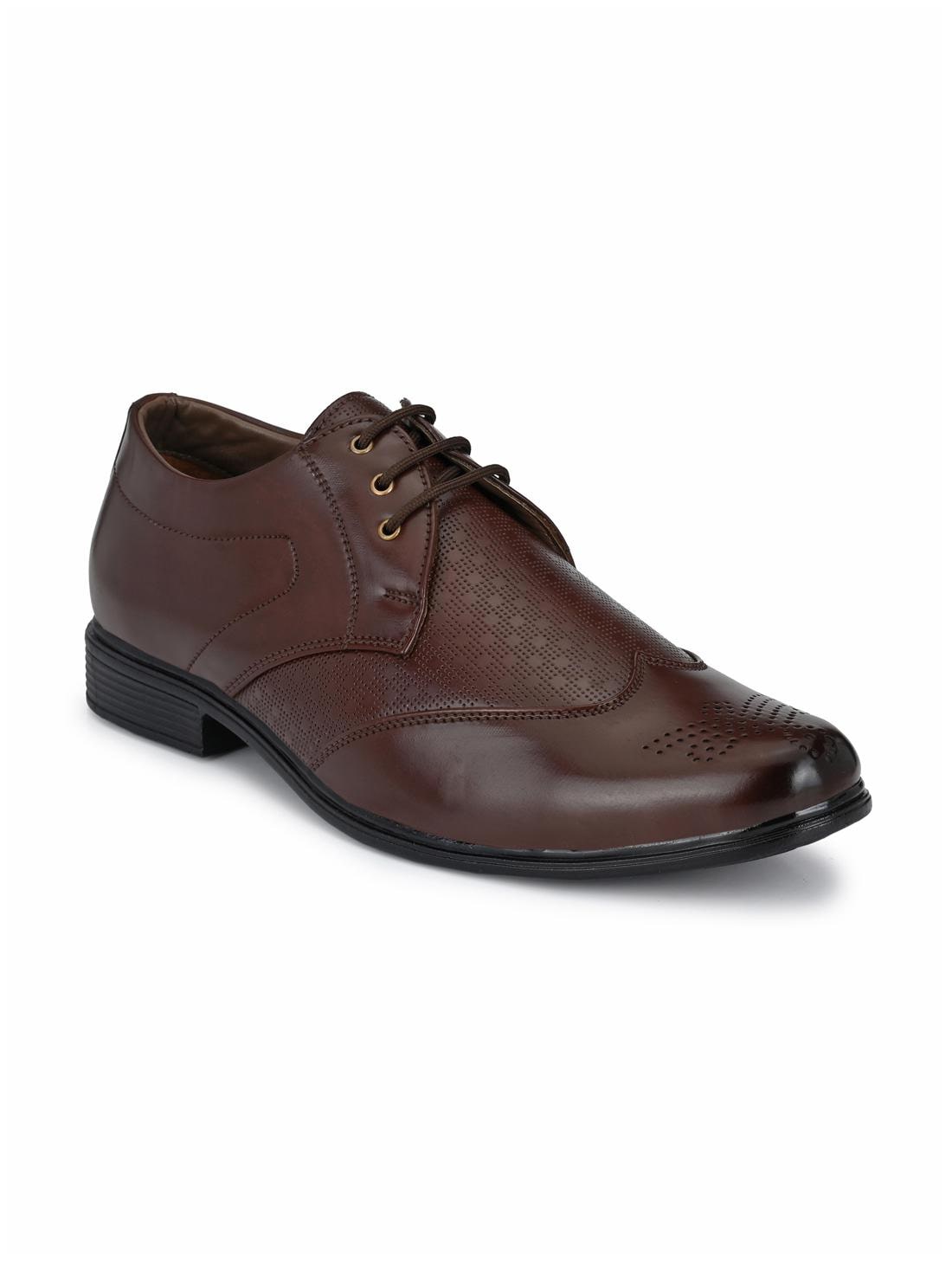 

John Karsun Men Brown Derby Formal Shoes - 2216-BROWN