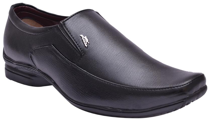 

John Karsun Men Black Slip-On Formal Shoes - 302-BLACK