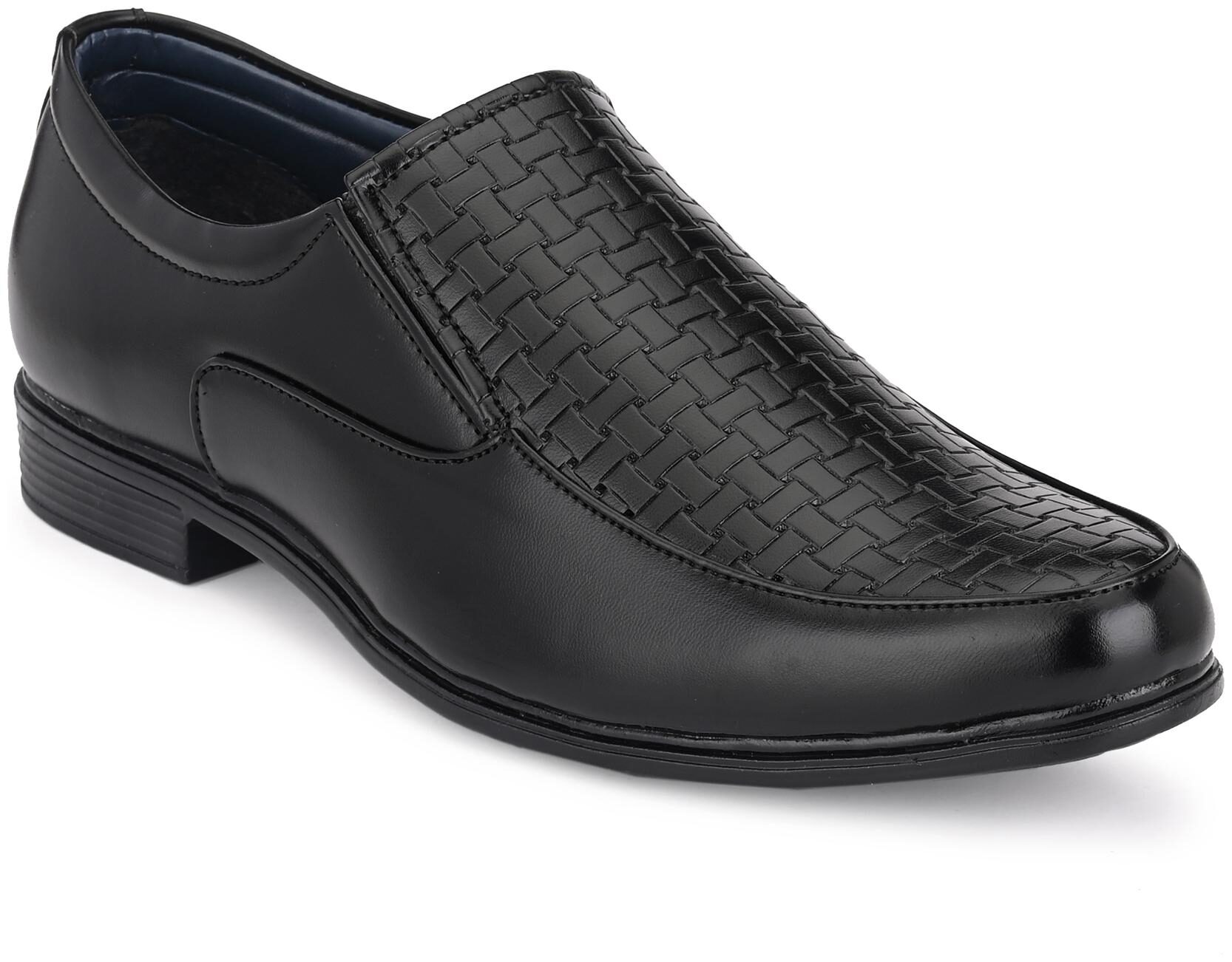 

John Karsun Men Black Slip-On Formal Shoes - 2211-BLACK