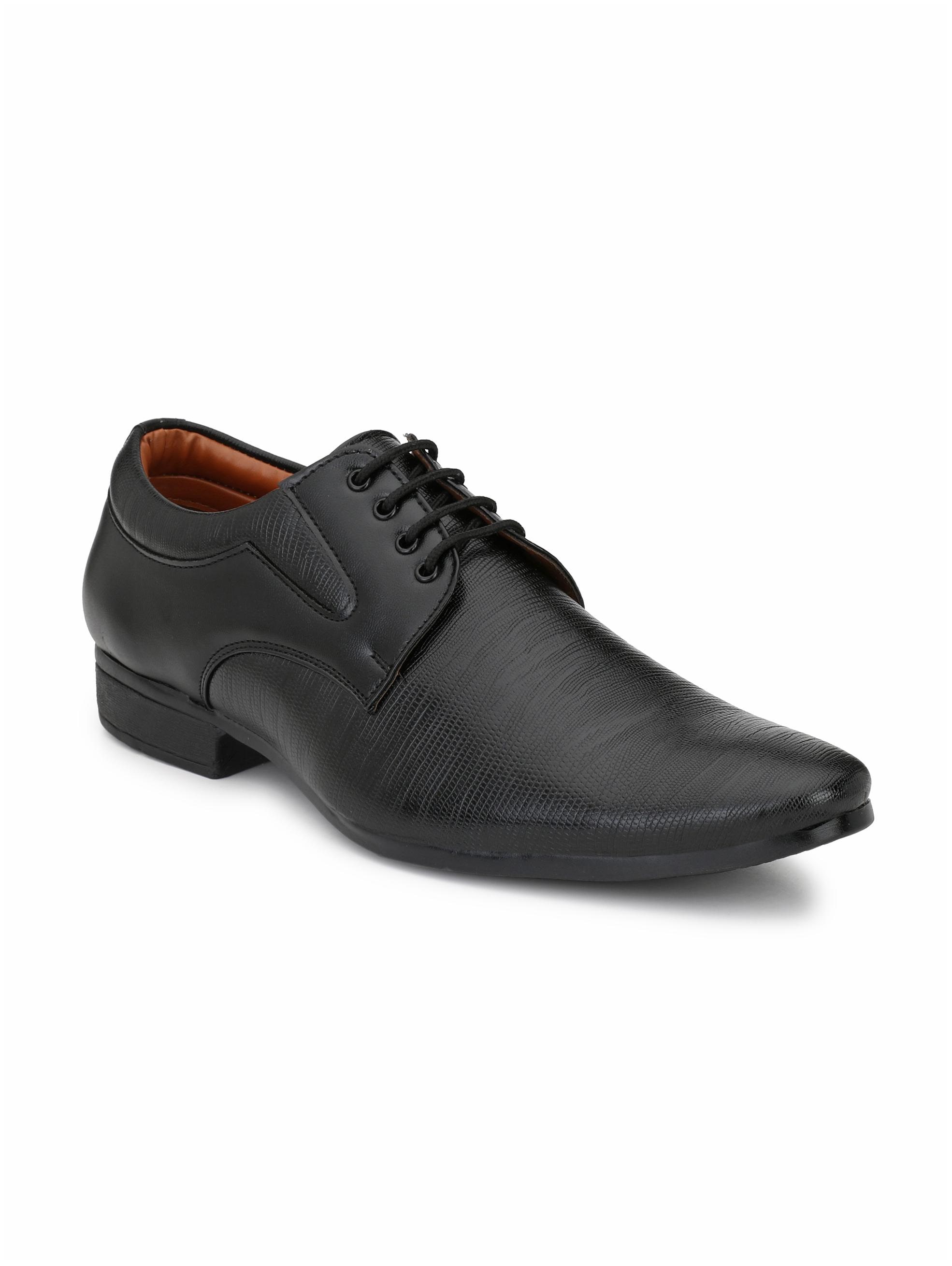 

John Karsun Men Black Derby Formal Shoes - 1926-BLACK