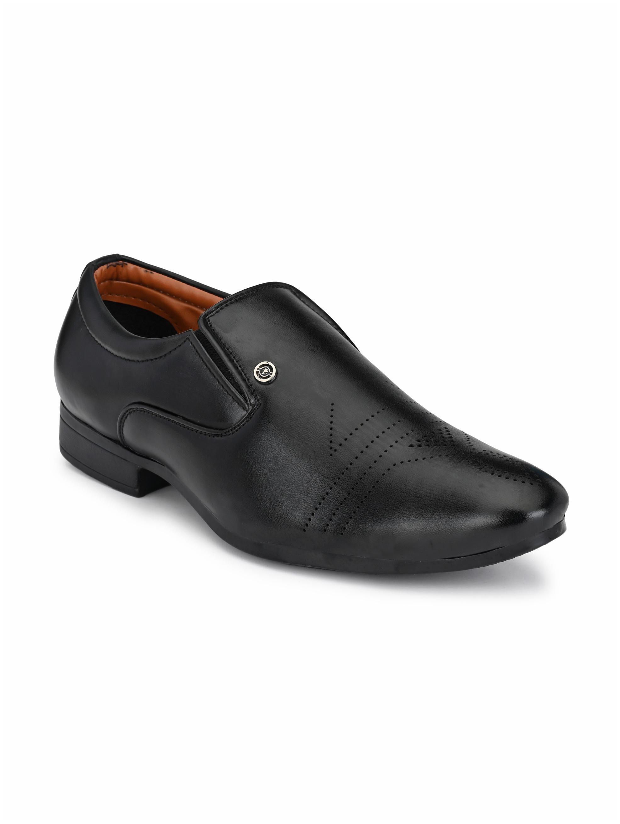 

John Karsun Men Black Slip-On Formal Shoes - 1927-BLACK