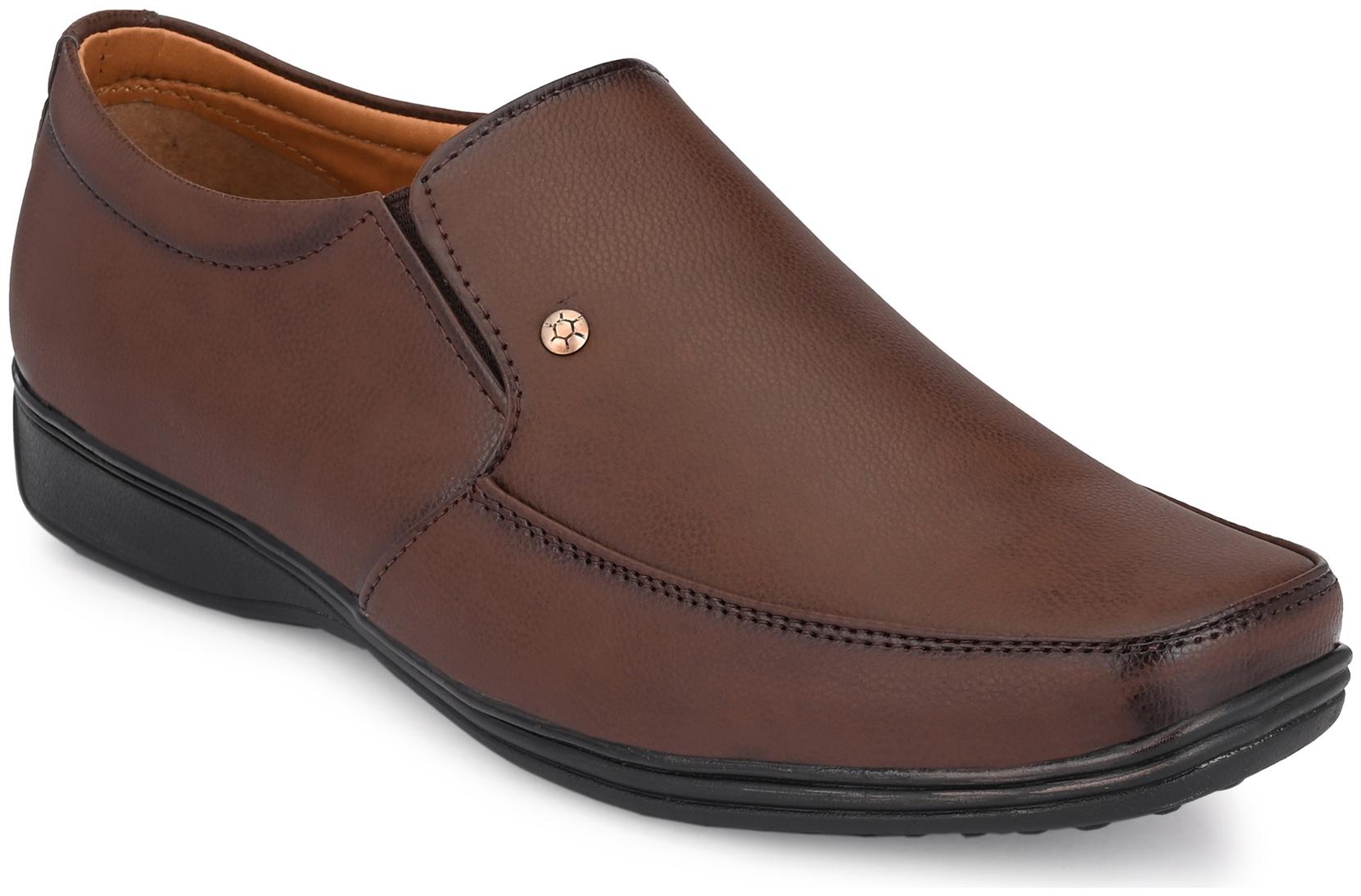 

John Karsun Men Brown Slip-On Formal Shoes - V103-BROWN