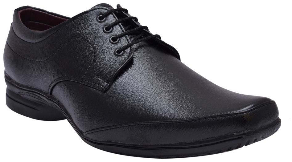 

John Karsun Men Black Derby Formal Shoes - 315-BLACK