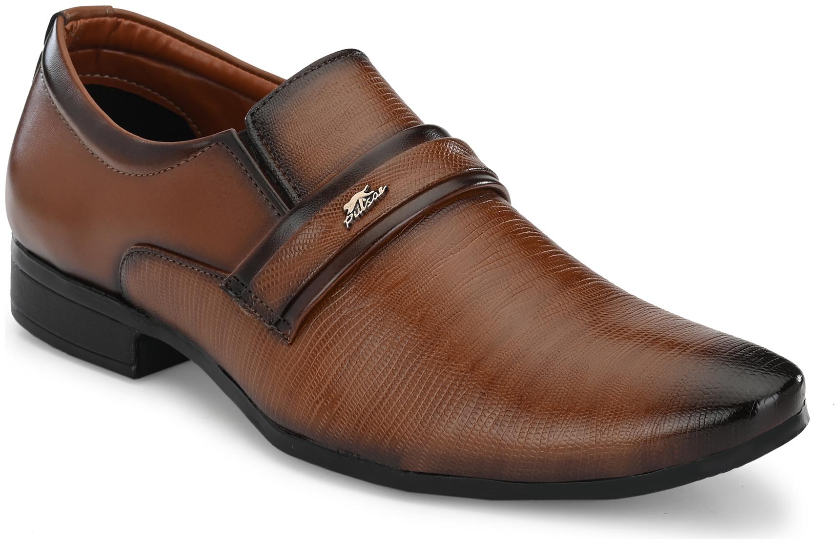 

John Karsun Men Tan Slip-On Formal Shoes - 1921-TAN
