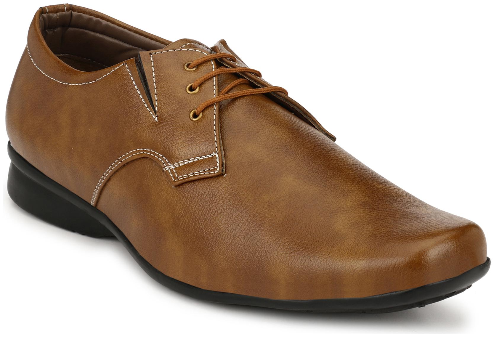 

John Karsun Men Black Derby Formal Shoes - 3226-TAN