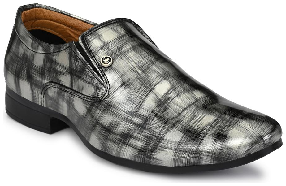 

John Karsun Men Black Slip-On Formal Shoes - 2002-BLACK