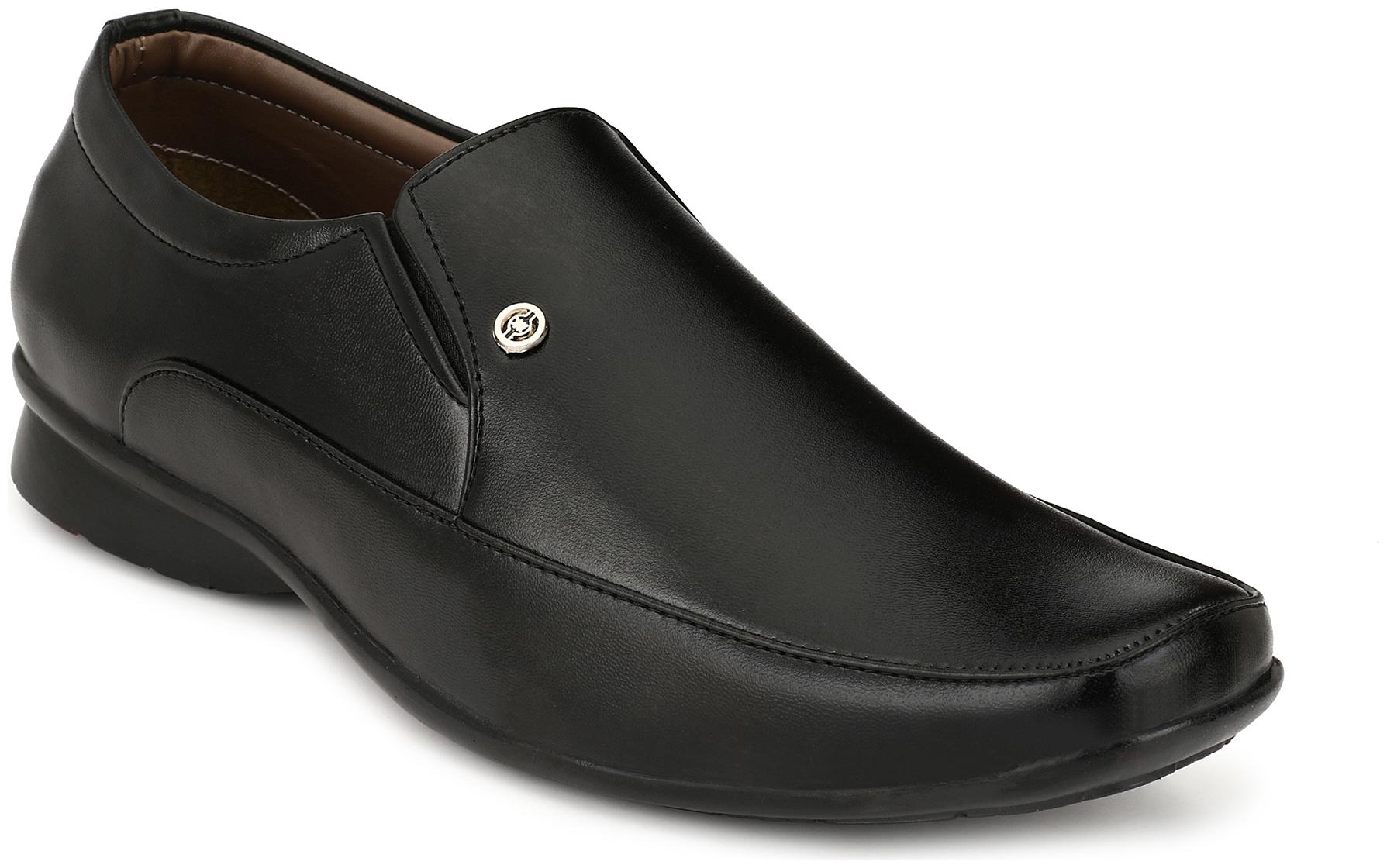 

John Karsun Men Brown Slip-On Formal Shoes - 3232-BLACK