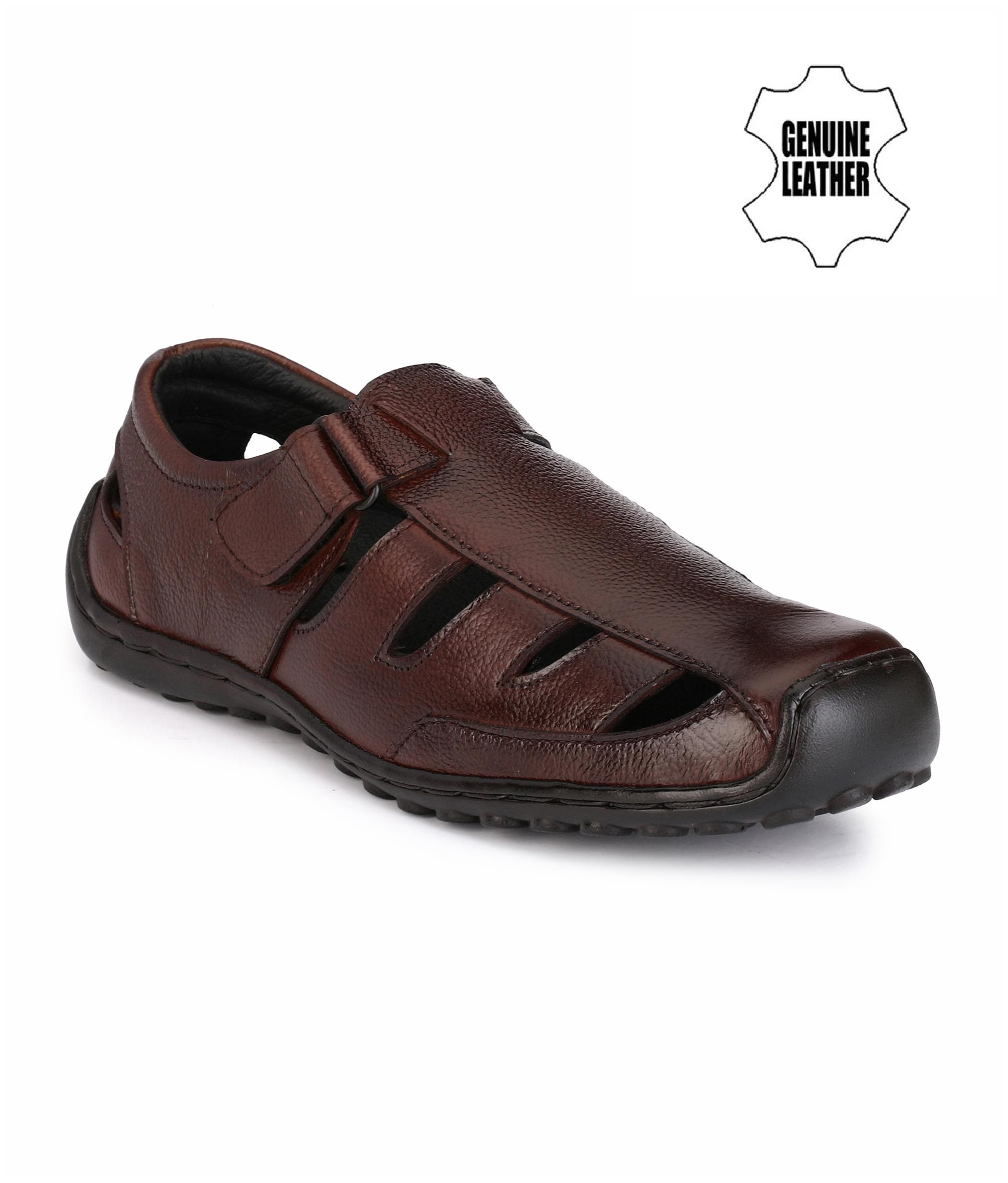 

John Karsun Men Brown Shoe-Style Sandals