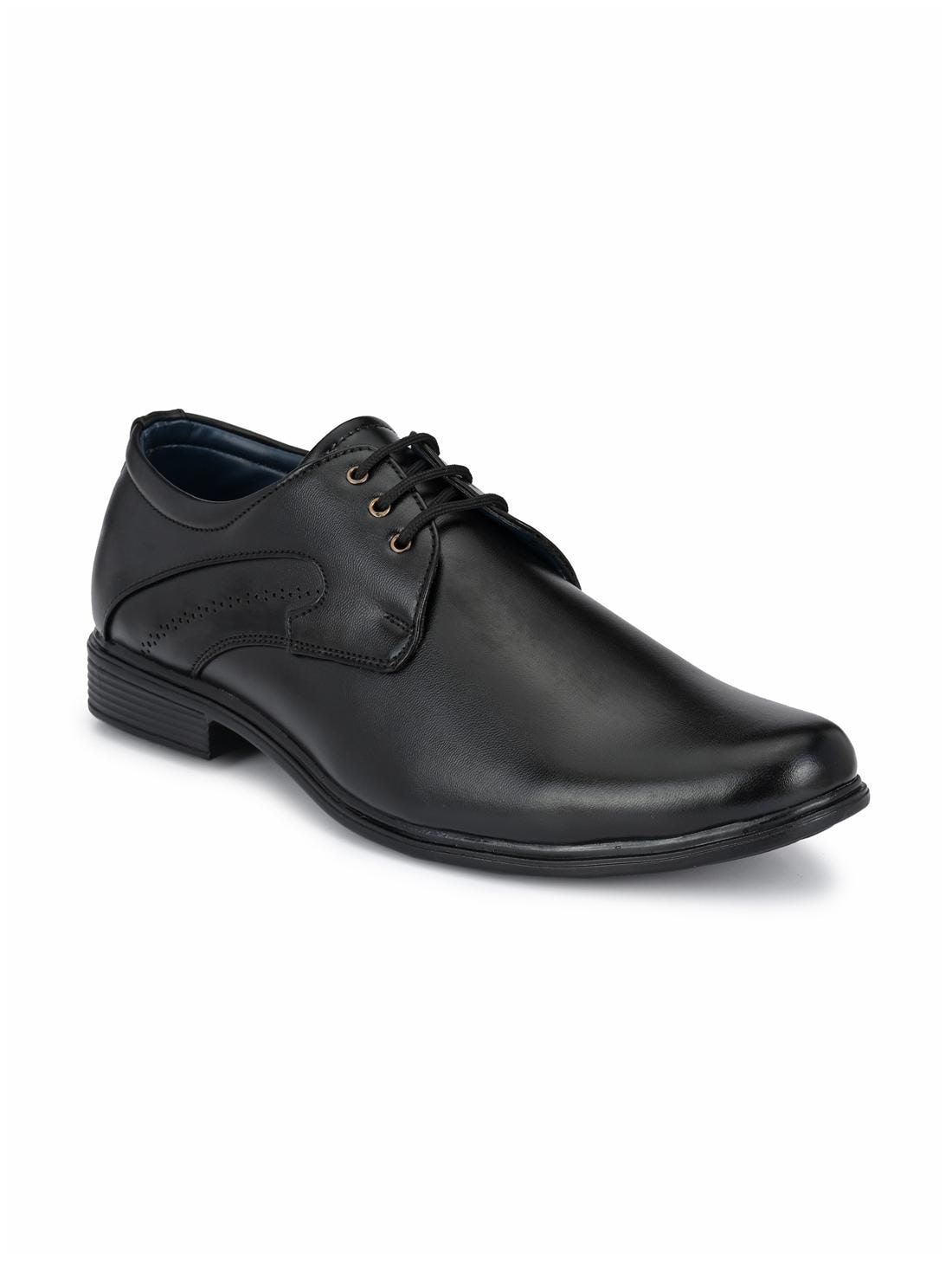 

John Karsun Men Black Derby Formal Shoes - 2205-BLACK