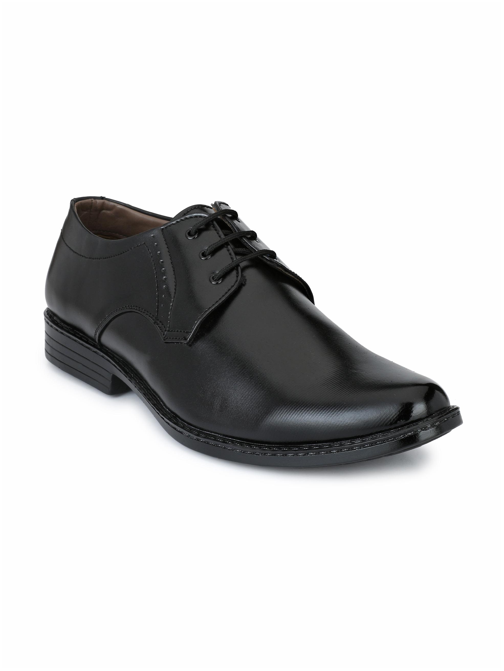

John Karsun Men Black Derby Formal Shoes - 2162-BLACK