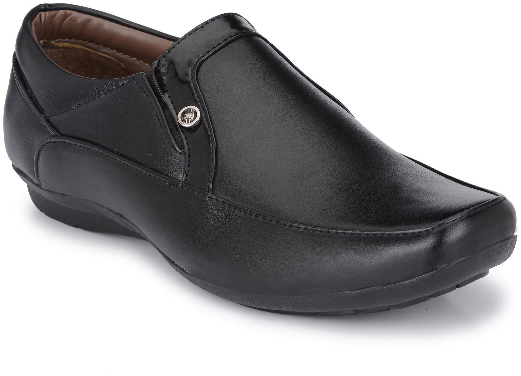 

John Karsun Men Black Slip-On Formal Shoes - 3202-BLACK
