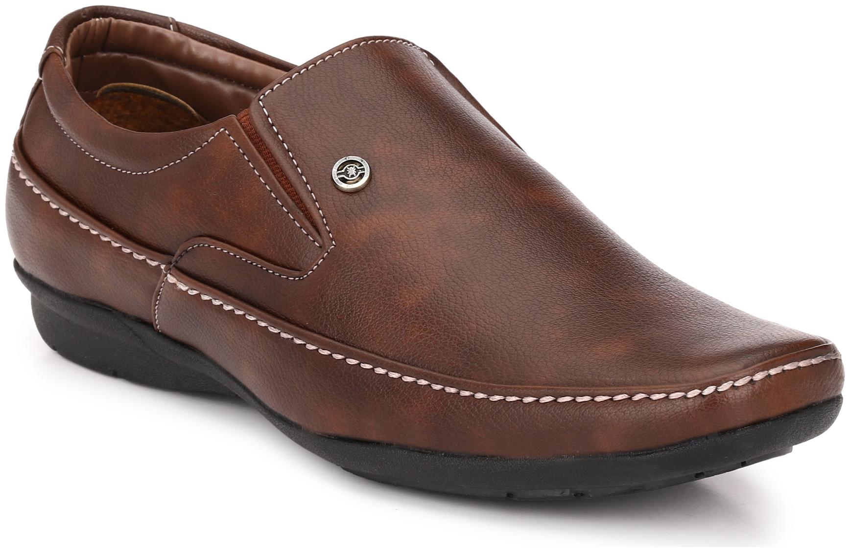 

John Karsun Men Brown Slip-On Formal Shoes - 3203-BROWN