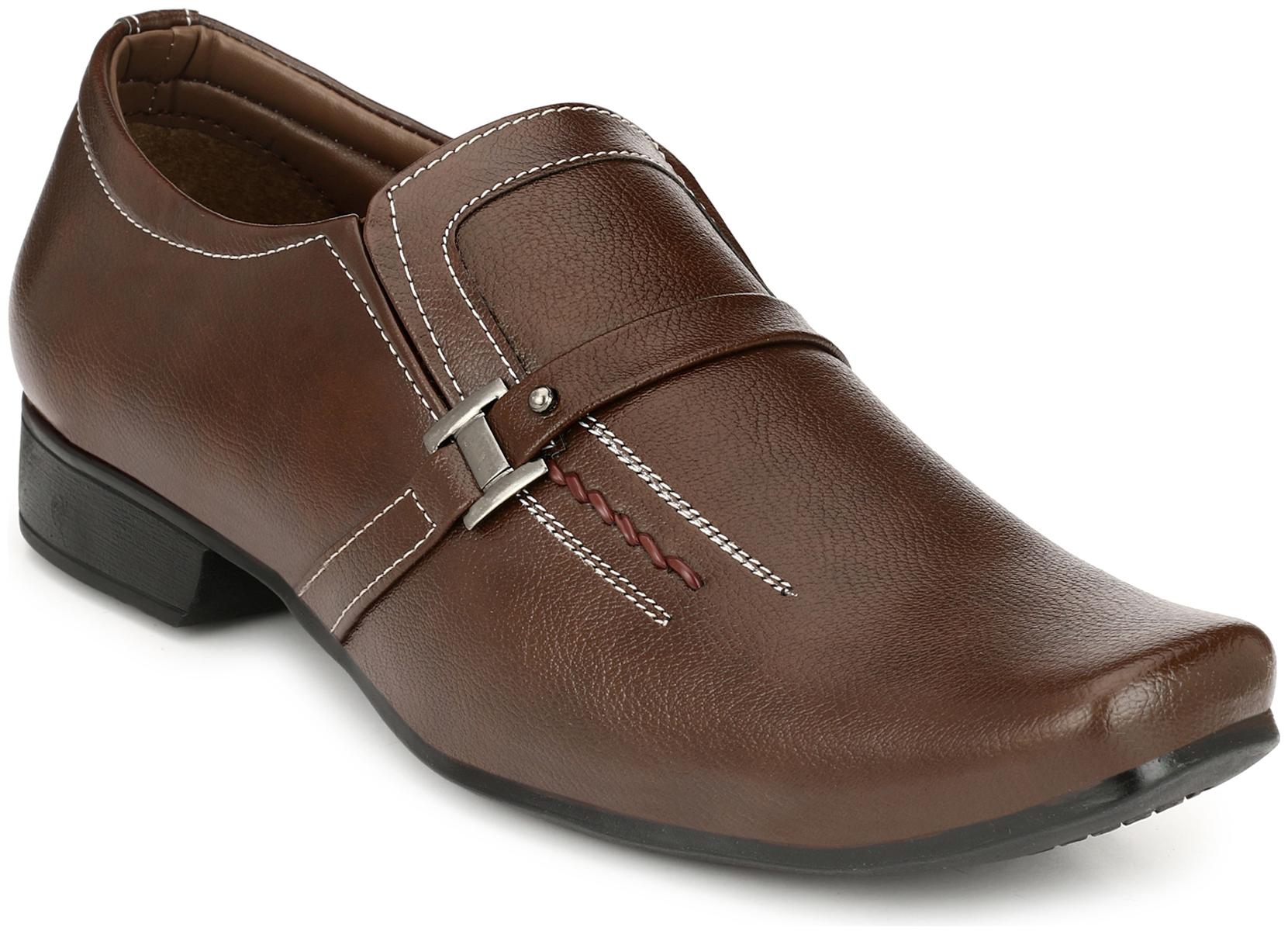 

John Karsun Men Brown Slip-On Formal Shoes - 1700-BROWN