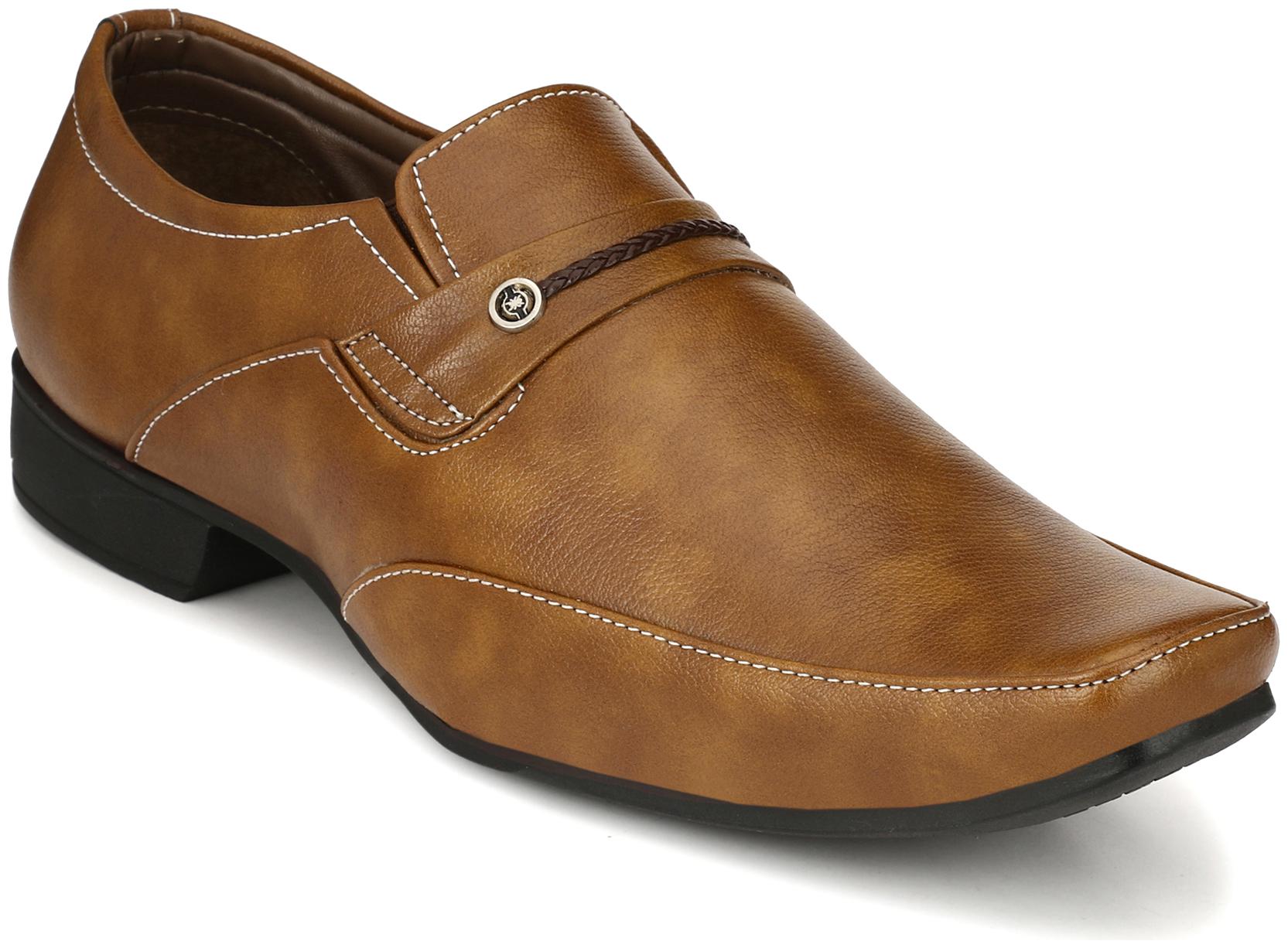 

John Karsun Men Tan Slip-On Formal Shoes - 1708-TAN