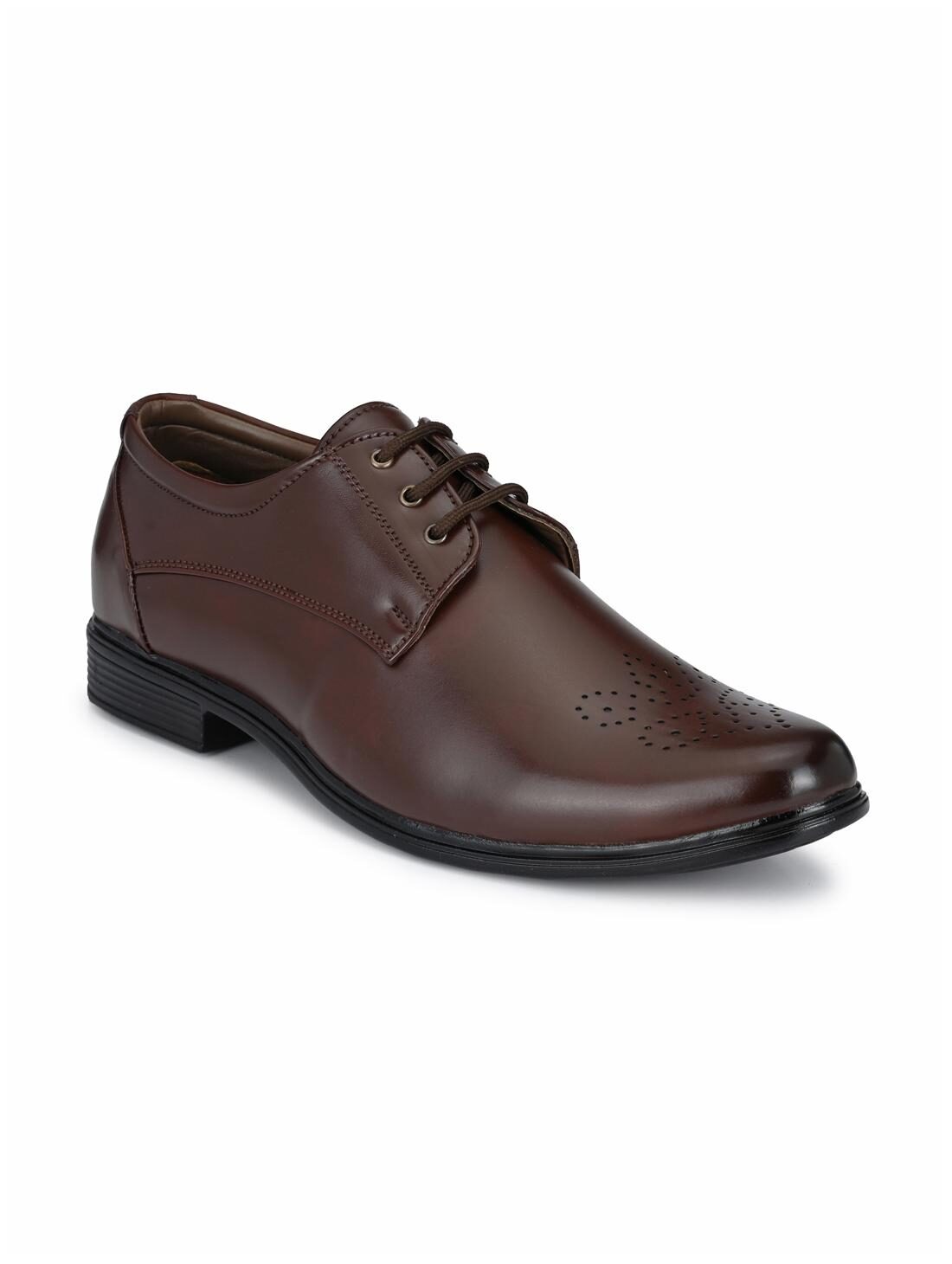 

John Karsun Men Brown Derby Formal Shoes - 2203-BROWN