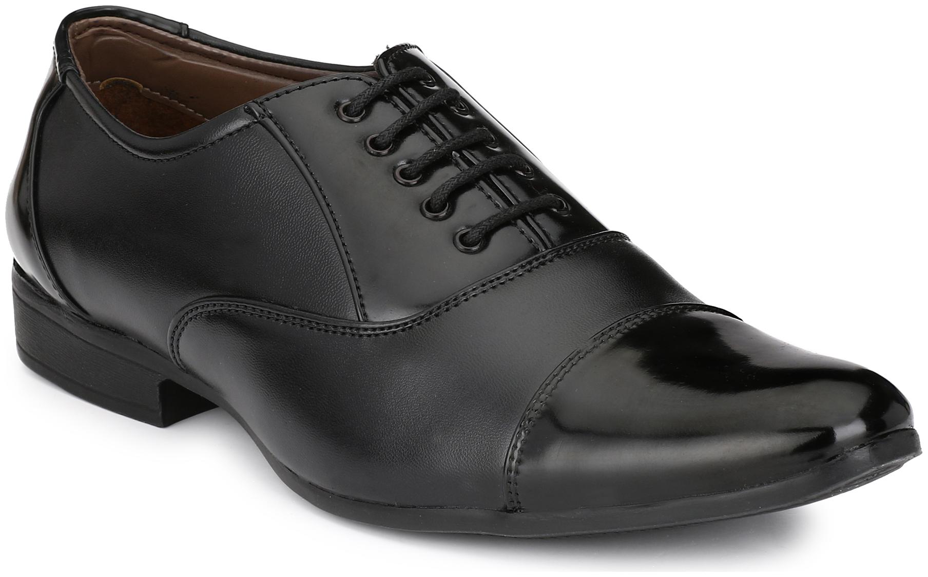 

John Karsun Men Black Derby Formal Shoes - 1900-BLACK