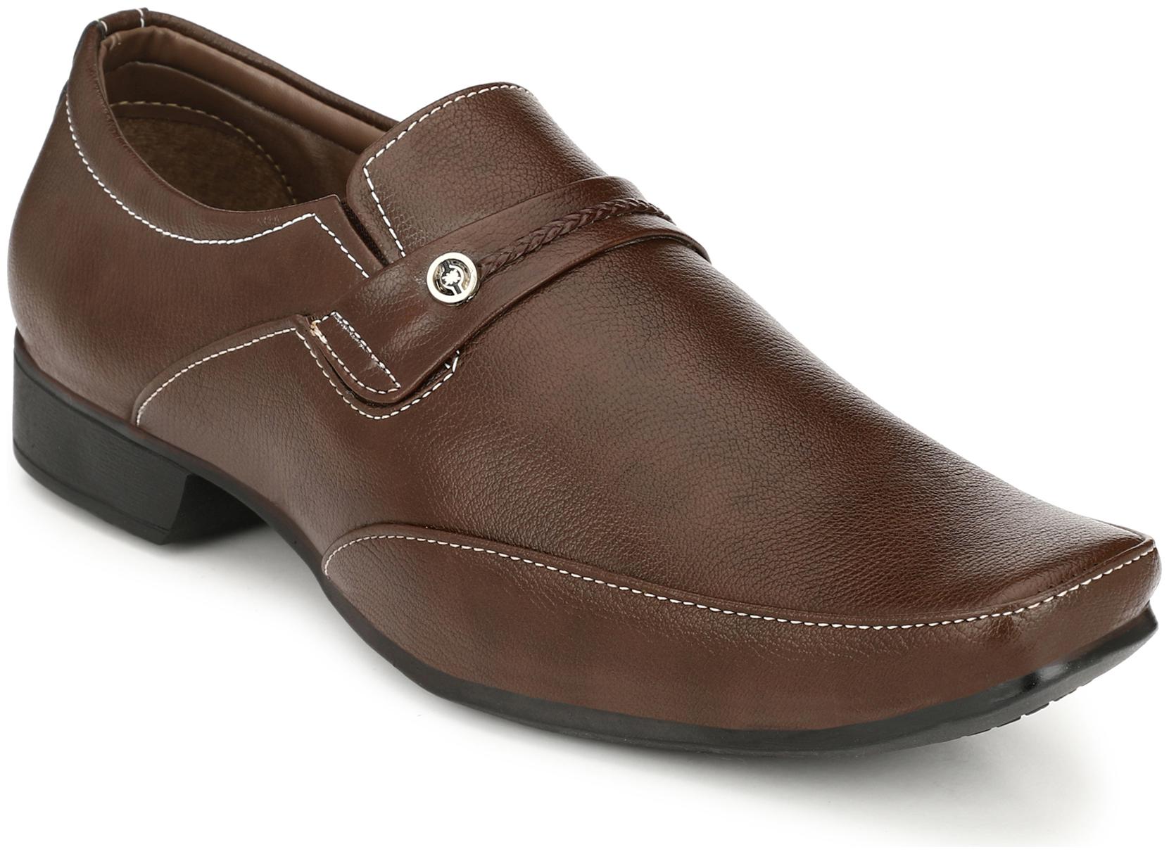 

John Karsun Men Brown Slip-On Formal Shoes - 1708-BROWN