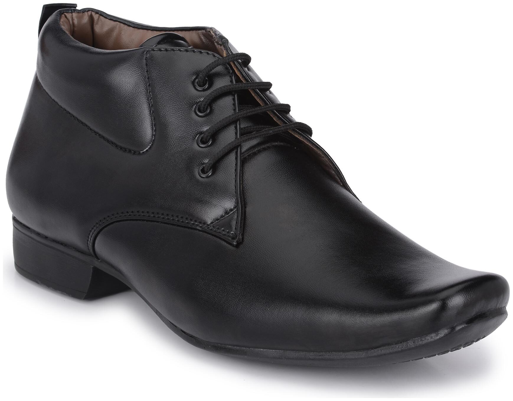 

John Karsun Men Black Derby Formal Shoes - 1706-BLACK