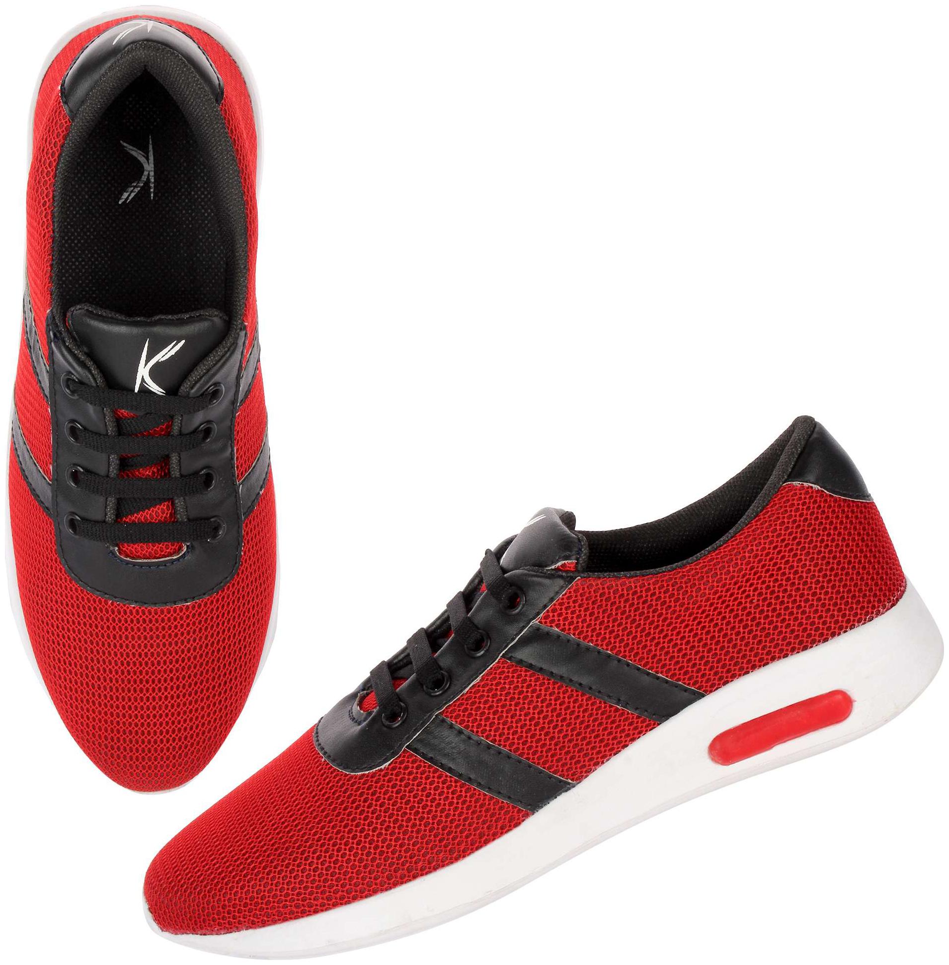 

KANEGGYE Men Running Shoes ( Red )