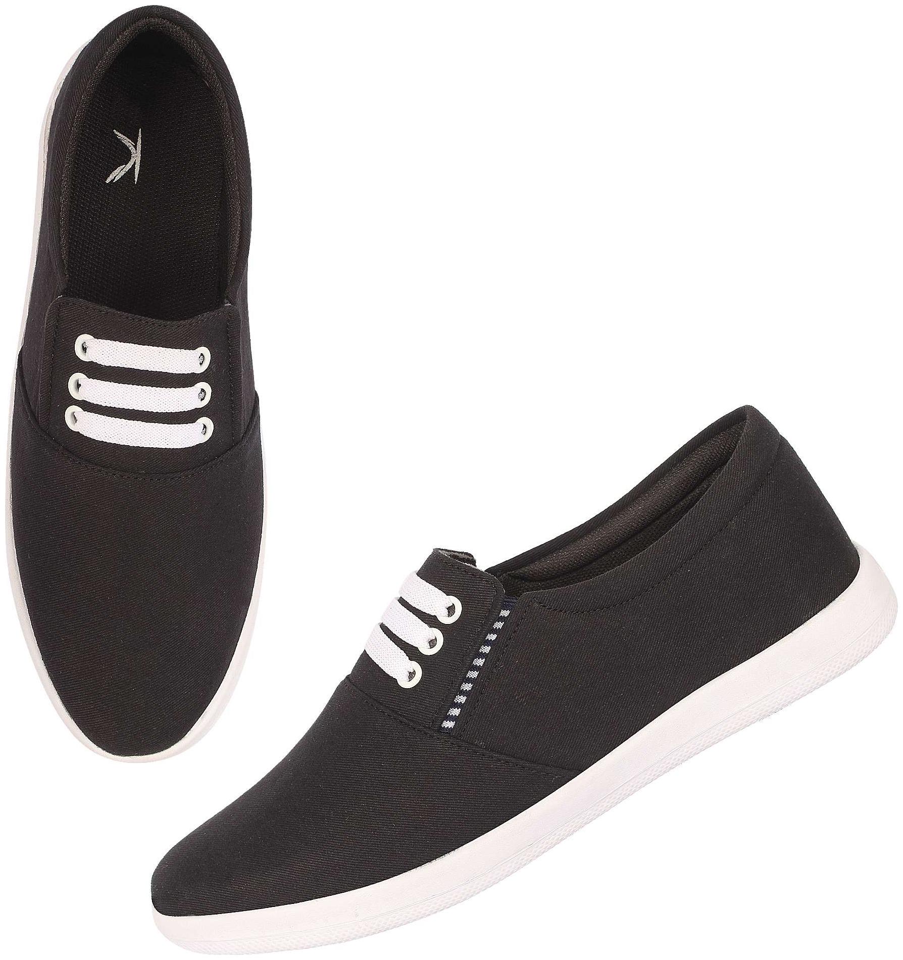 

KANEGGYE Men Black Loafers