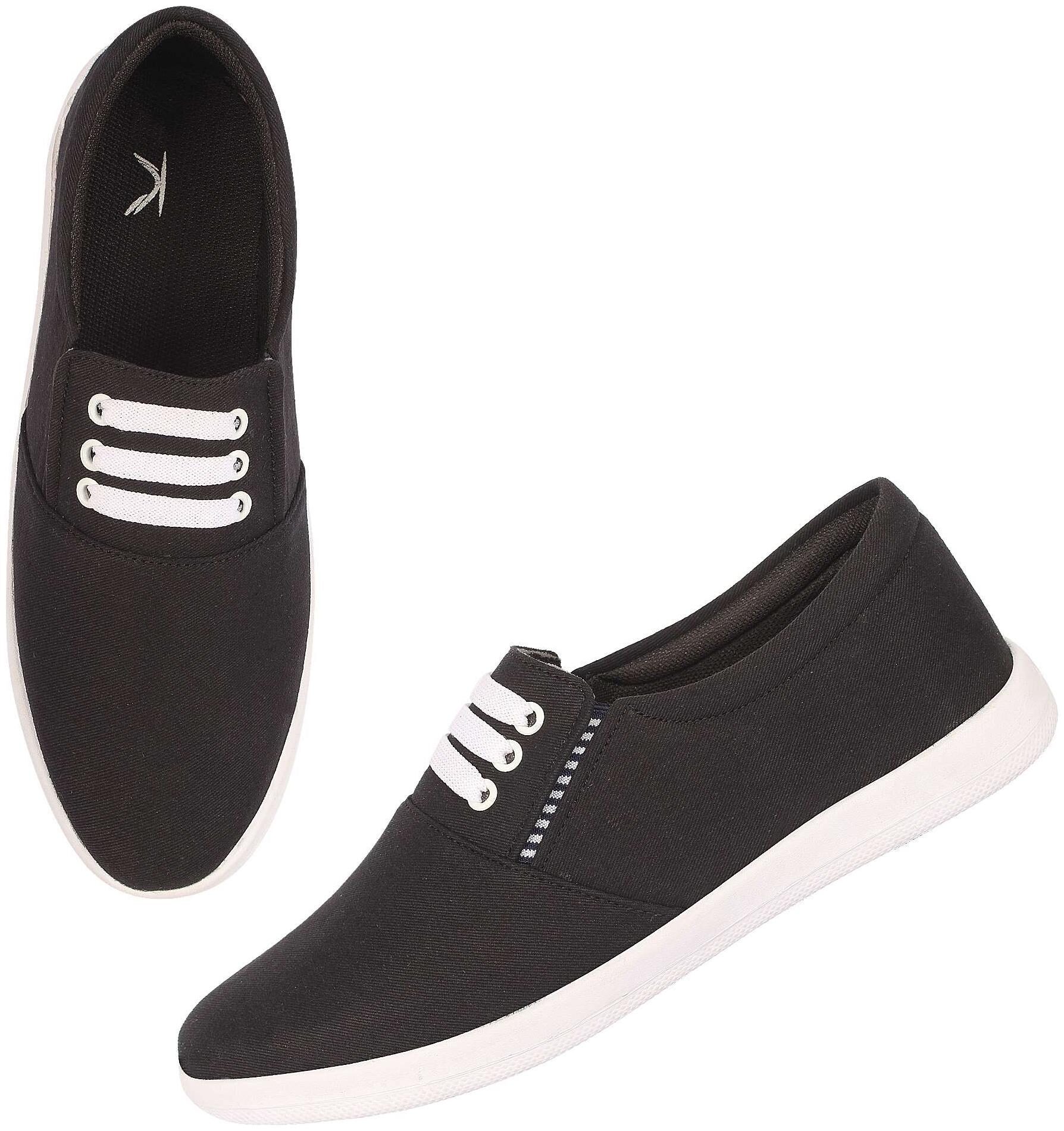 

KANEGGYE Men Black Loafers