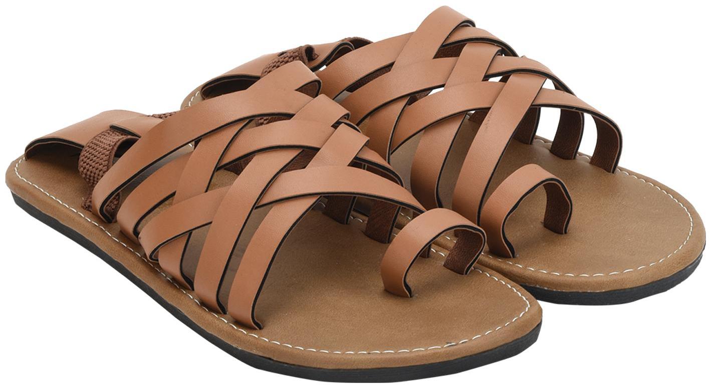 

KANEGGYE Men Tan Flip-Flops - 1 Pair