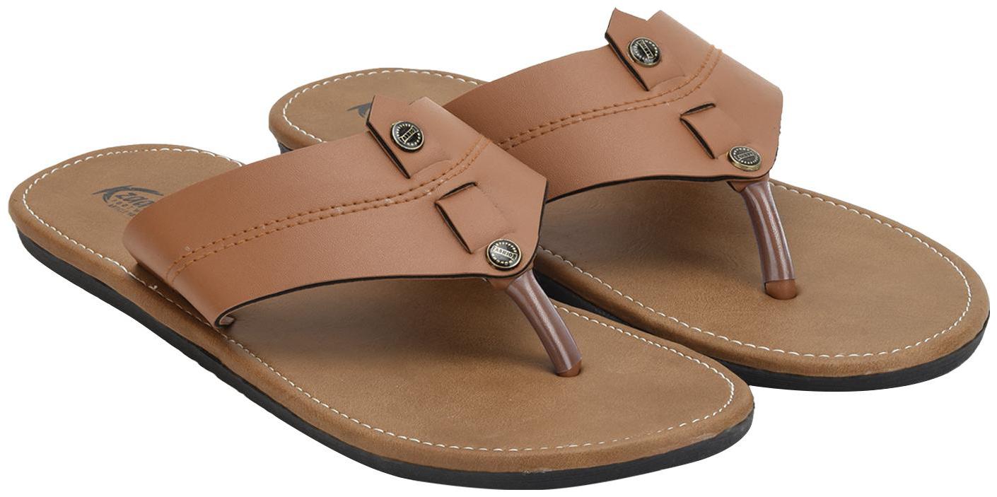 

KANEGGYE Men Tan Flip-Flops - 1 Pair