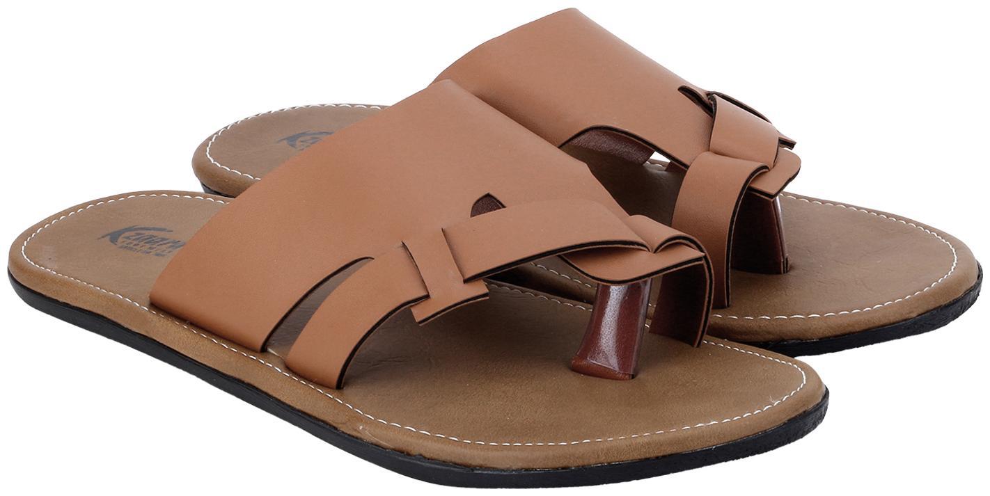 

KANEGGYE Men Tan Flip-Flops - 1 Pair