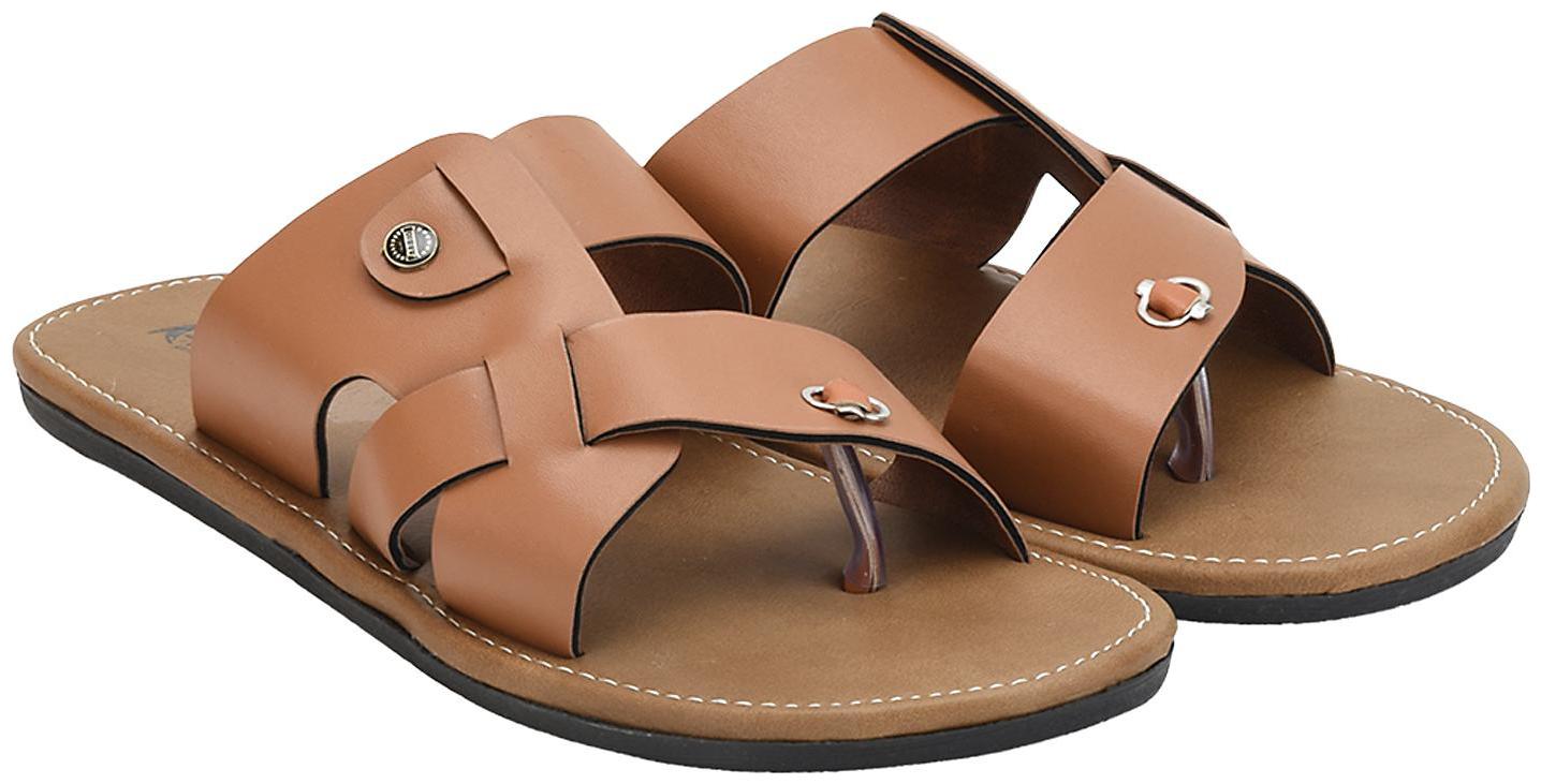 

KANEGGYE Men Tan Flip-Flops - 1 Pair