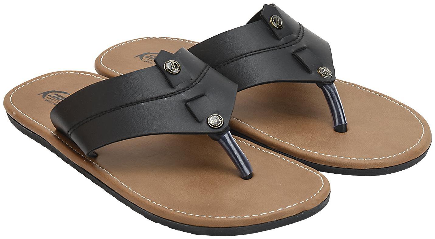 

KANEGGYE Men Black Flip-Flops - 1 Pair