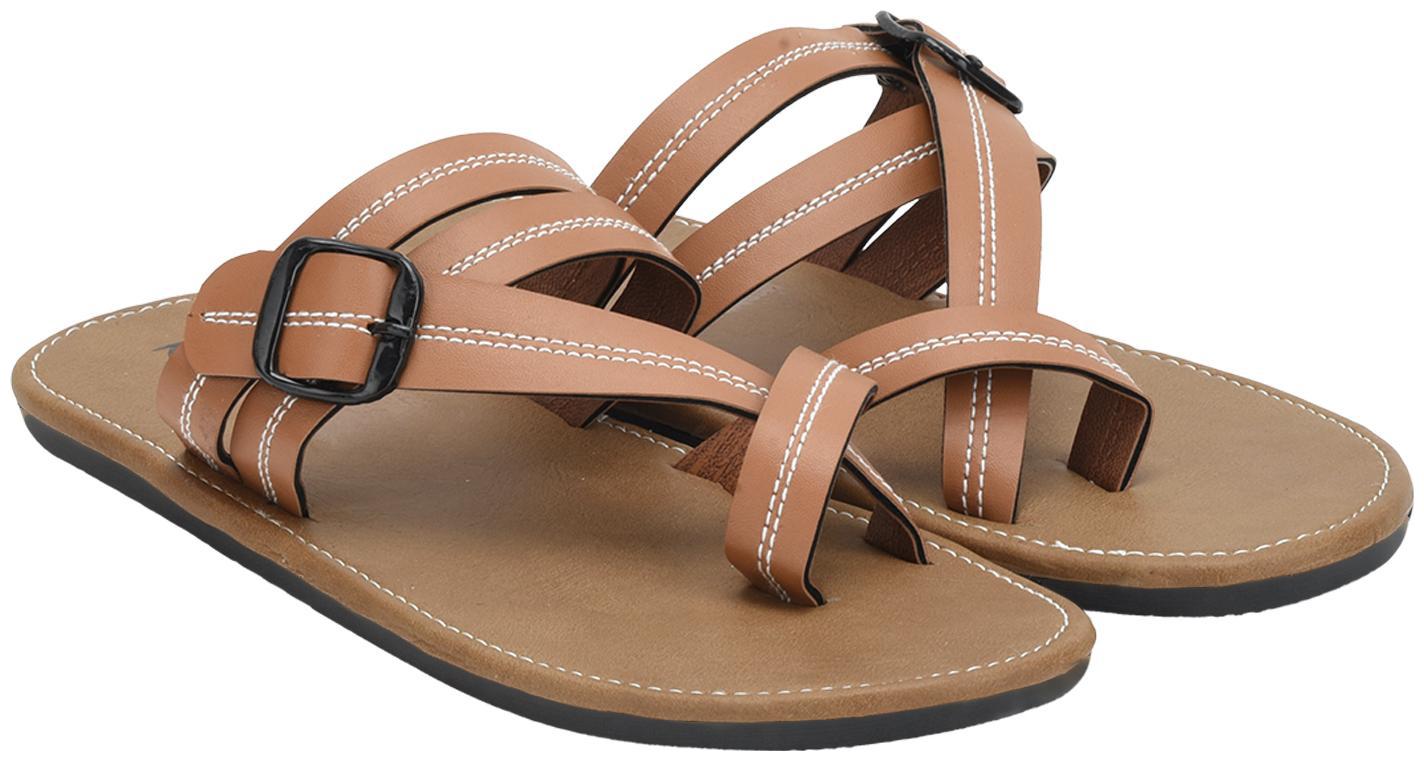 

KANEGGYE Men Tan Flip-Flops - 1 Pair