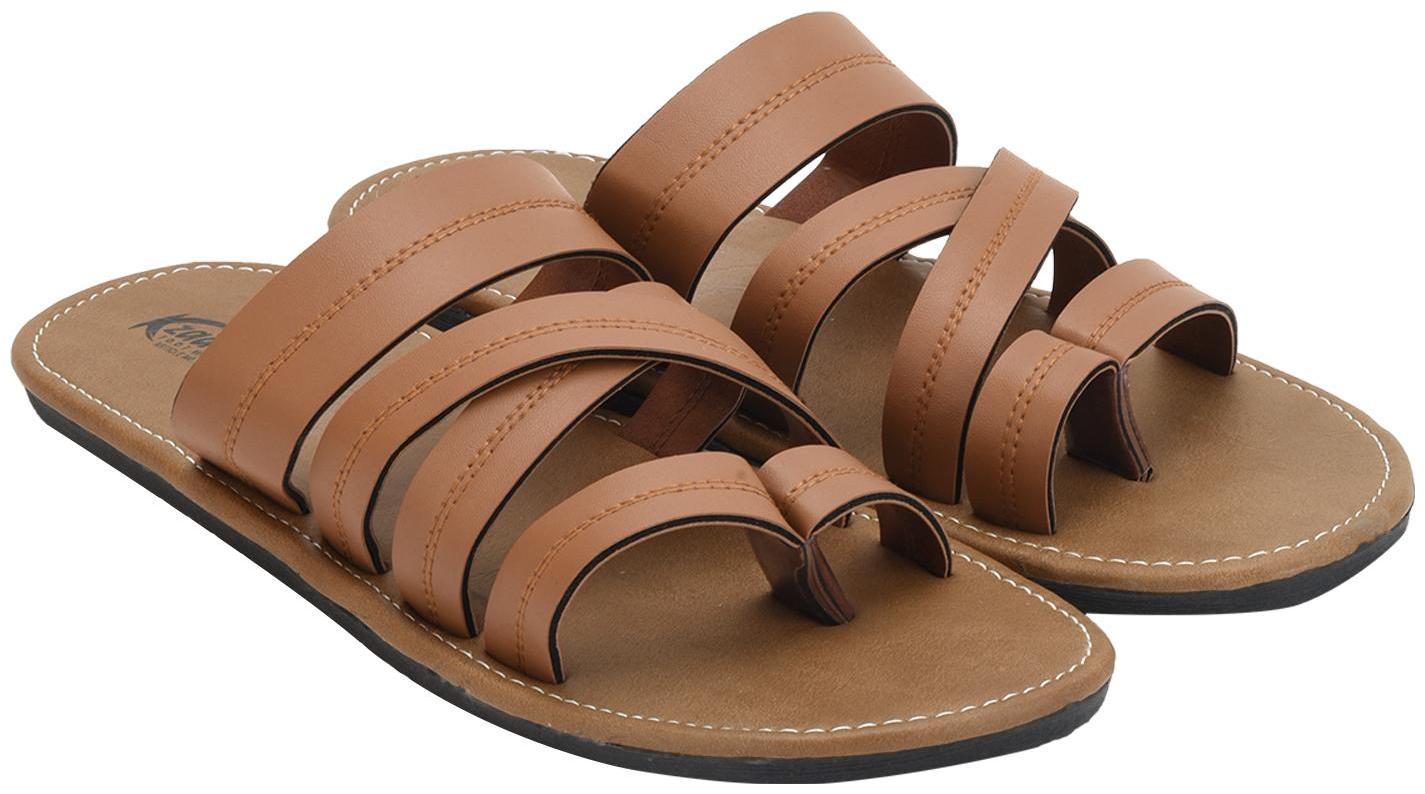 

KANEGGYE Men Tan Flip-Flops - 1 Pair
