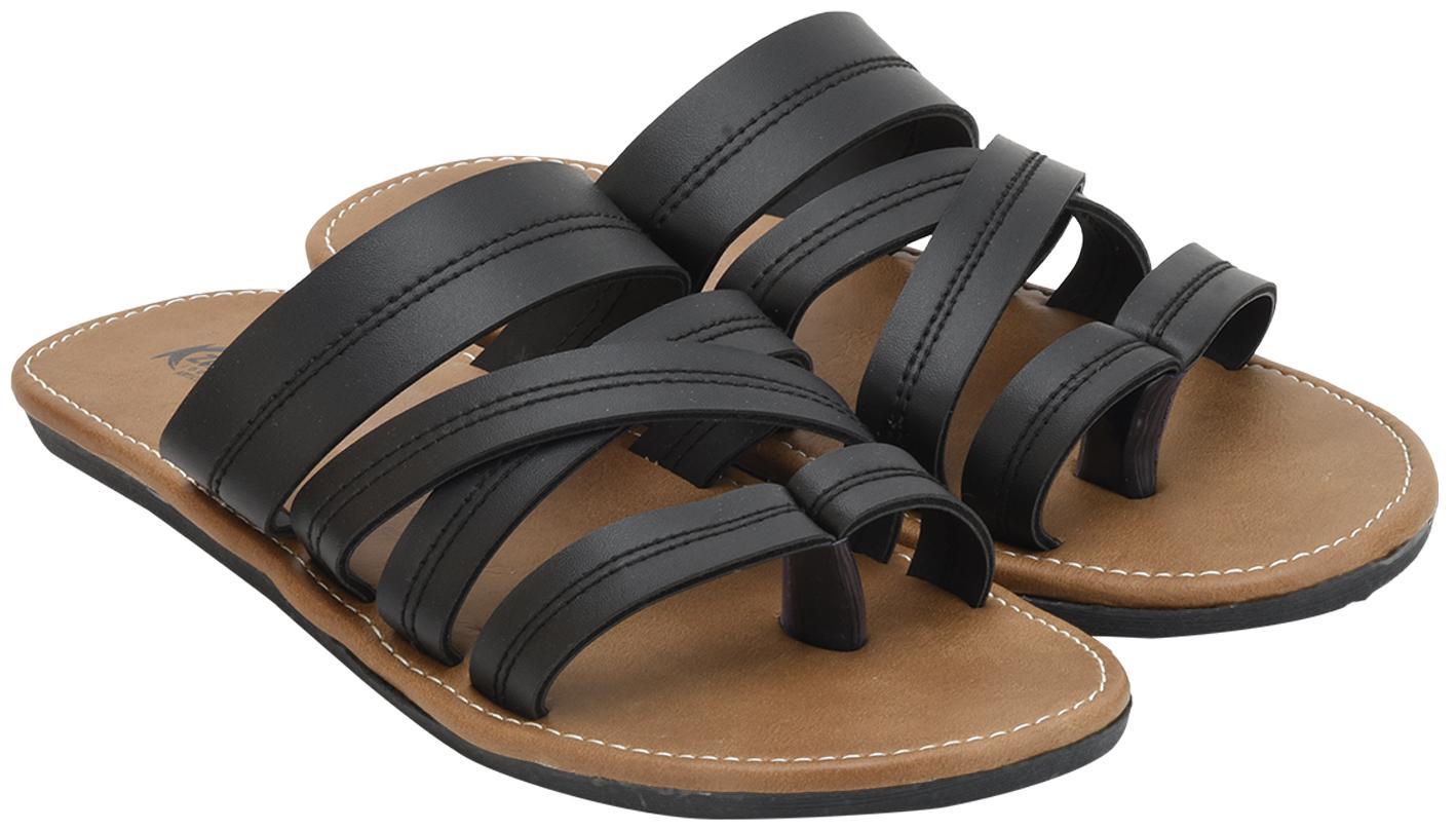 

KANEGGYE Men Black Flip-Flops - 1 Pair