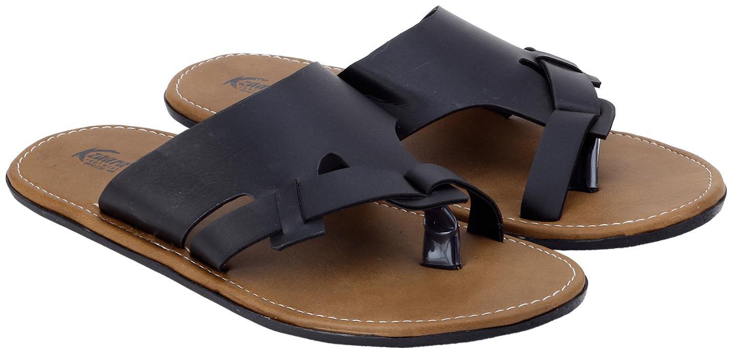 

KANEGGYE Men Black Flip-Flops - 1 Pair