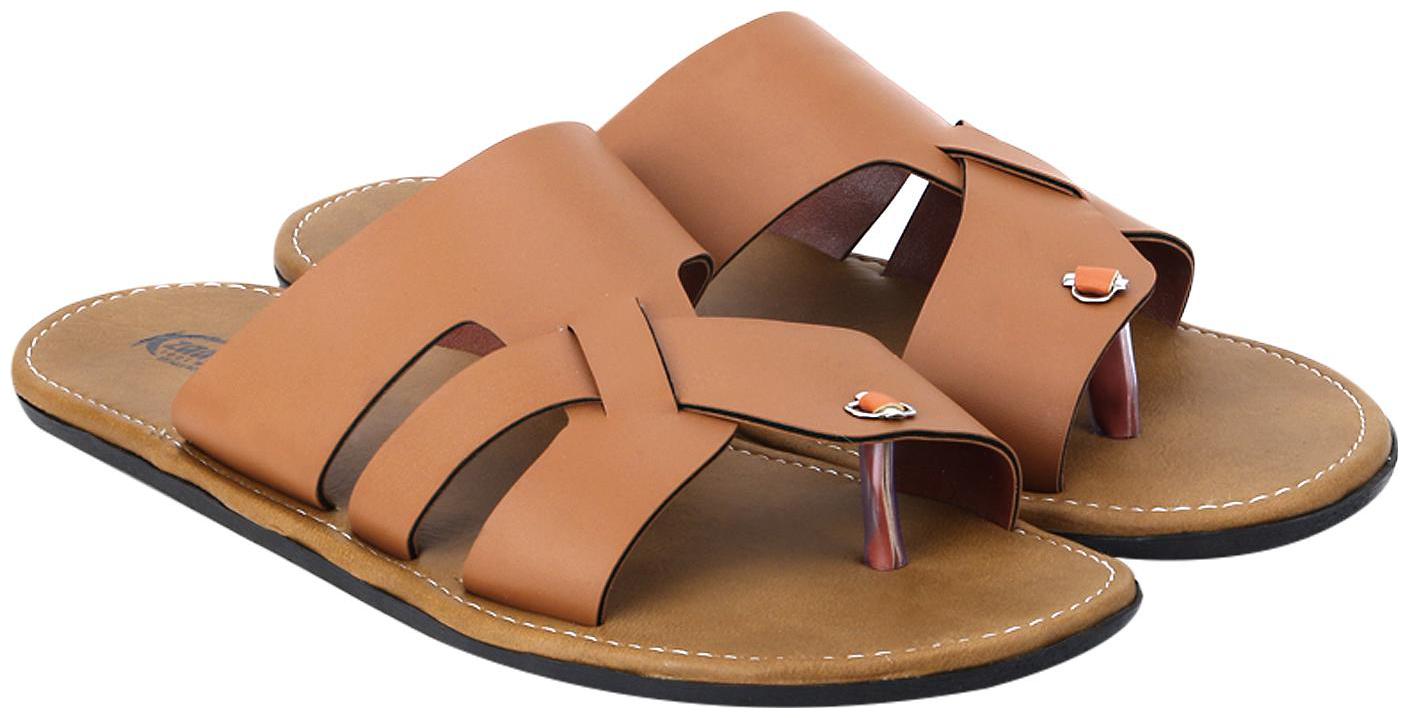 

KANEGGYE Men Tan Flip-Flops - 1 Pair