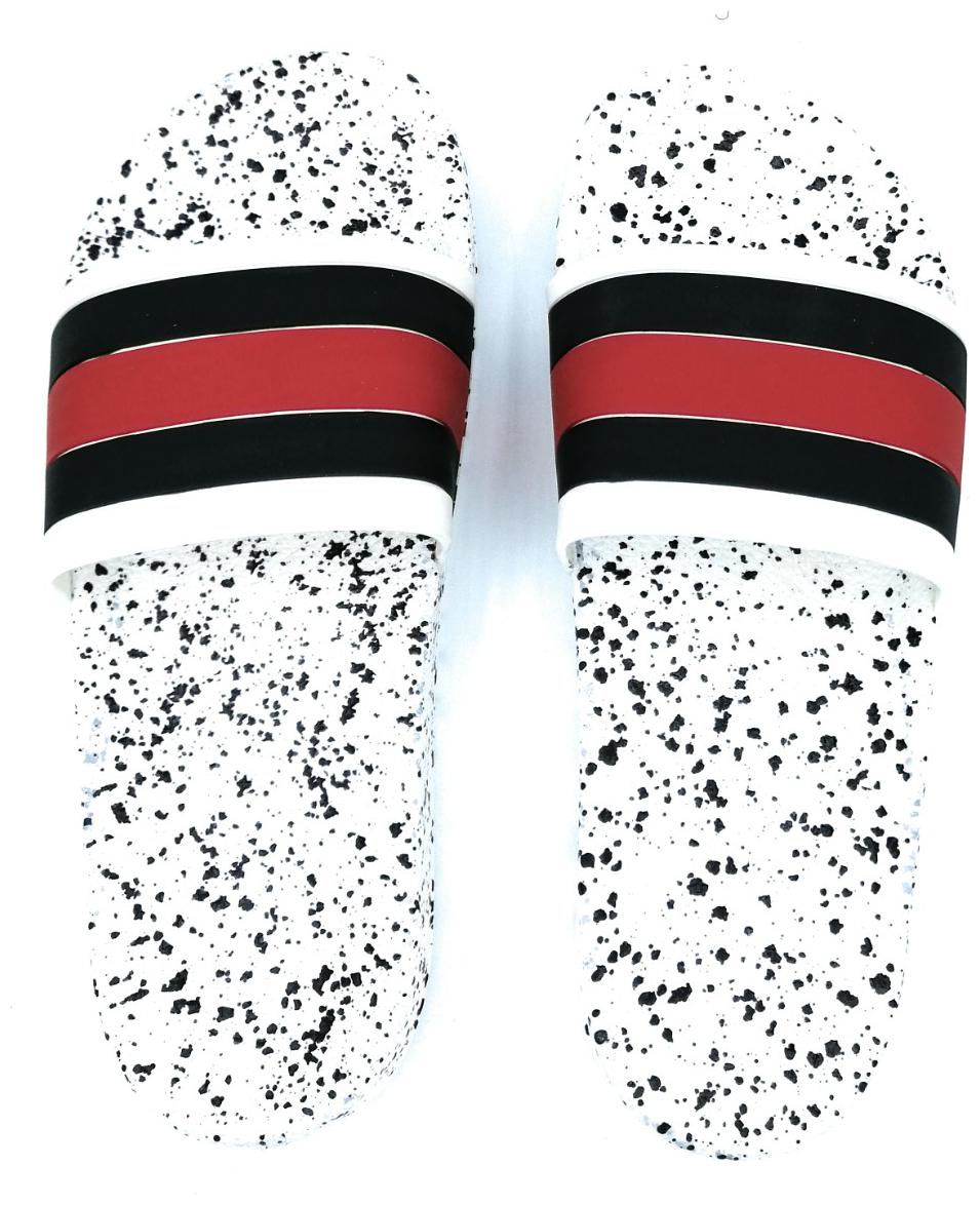 

KAPANI FASHION Men White Sliders - 1 Pair