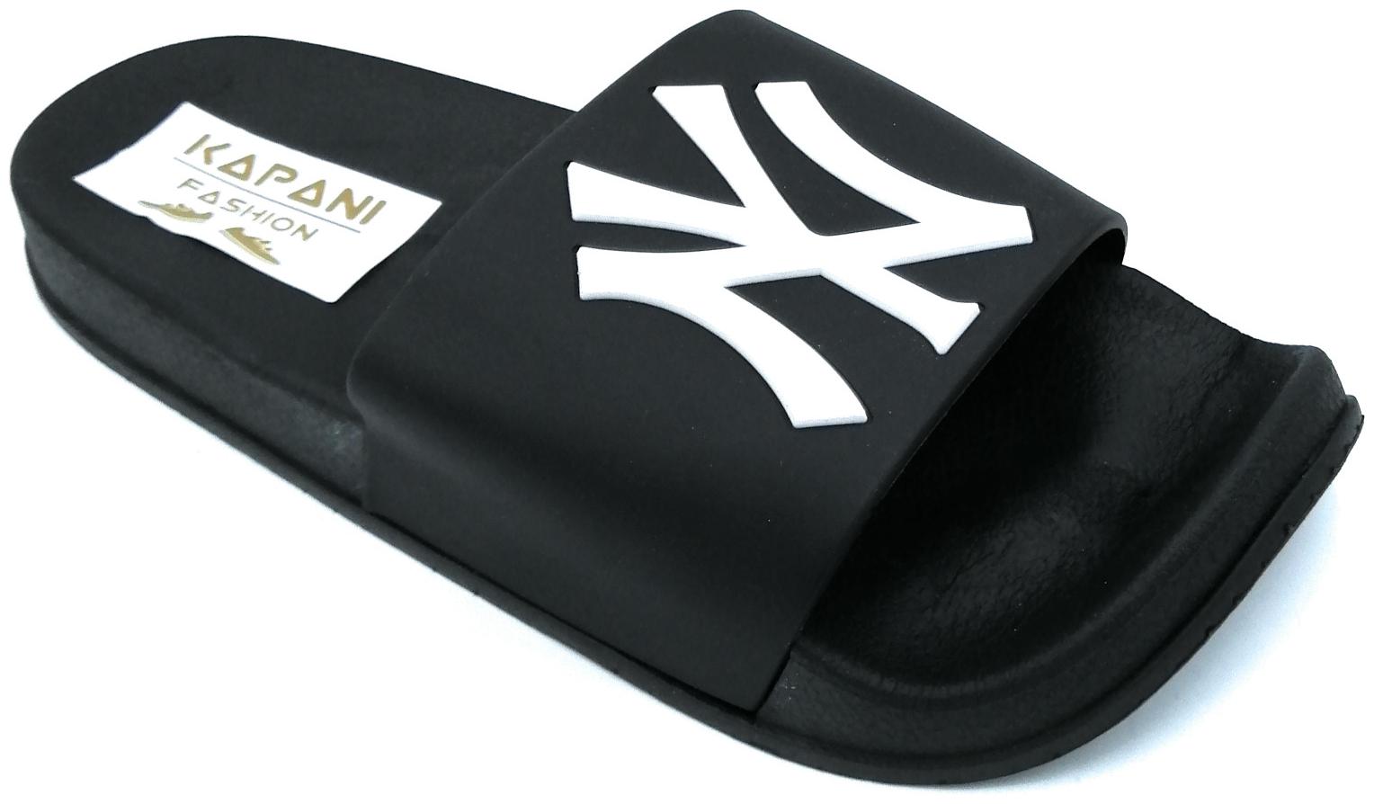 

KAPANI FASHION Men Black Sliders - 1 Pair