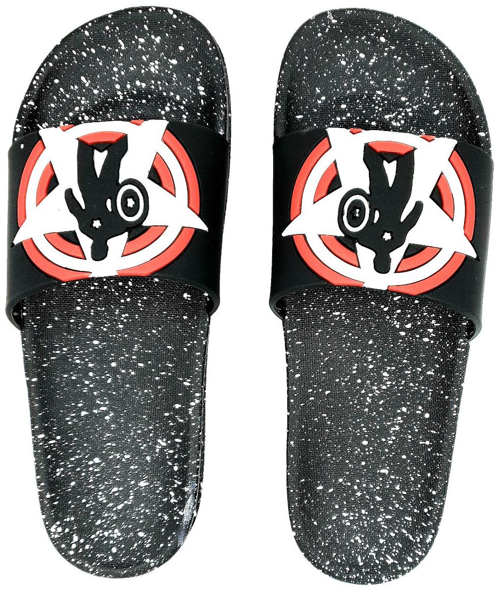 

KAPANI FASHION Men Black Sliders - 1 Pair