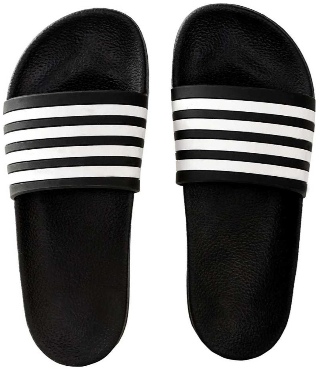 

KAPANI FASHION Men Black Sliders - 1 Pair
