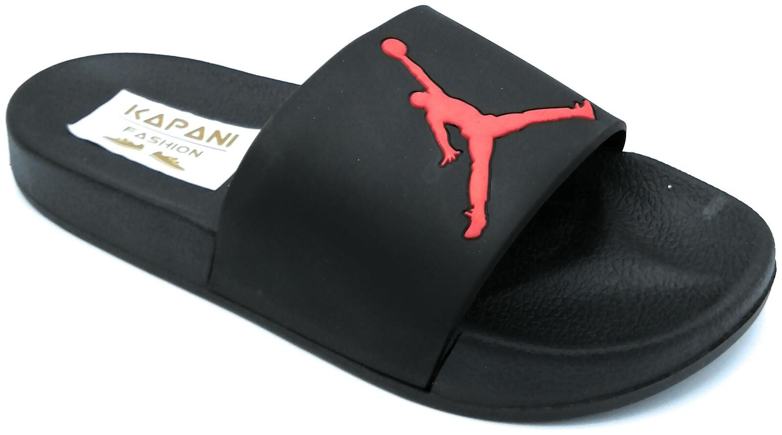 

KAPANI FASHION Men Black Sliders - 1 Pair