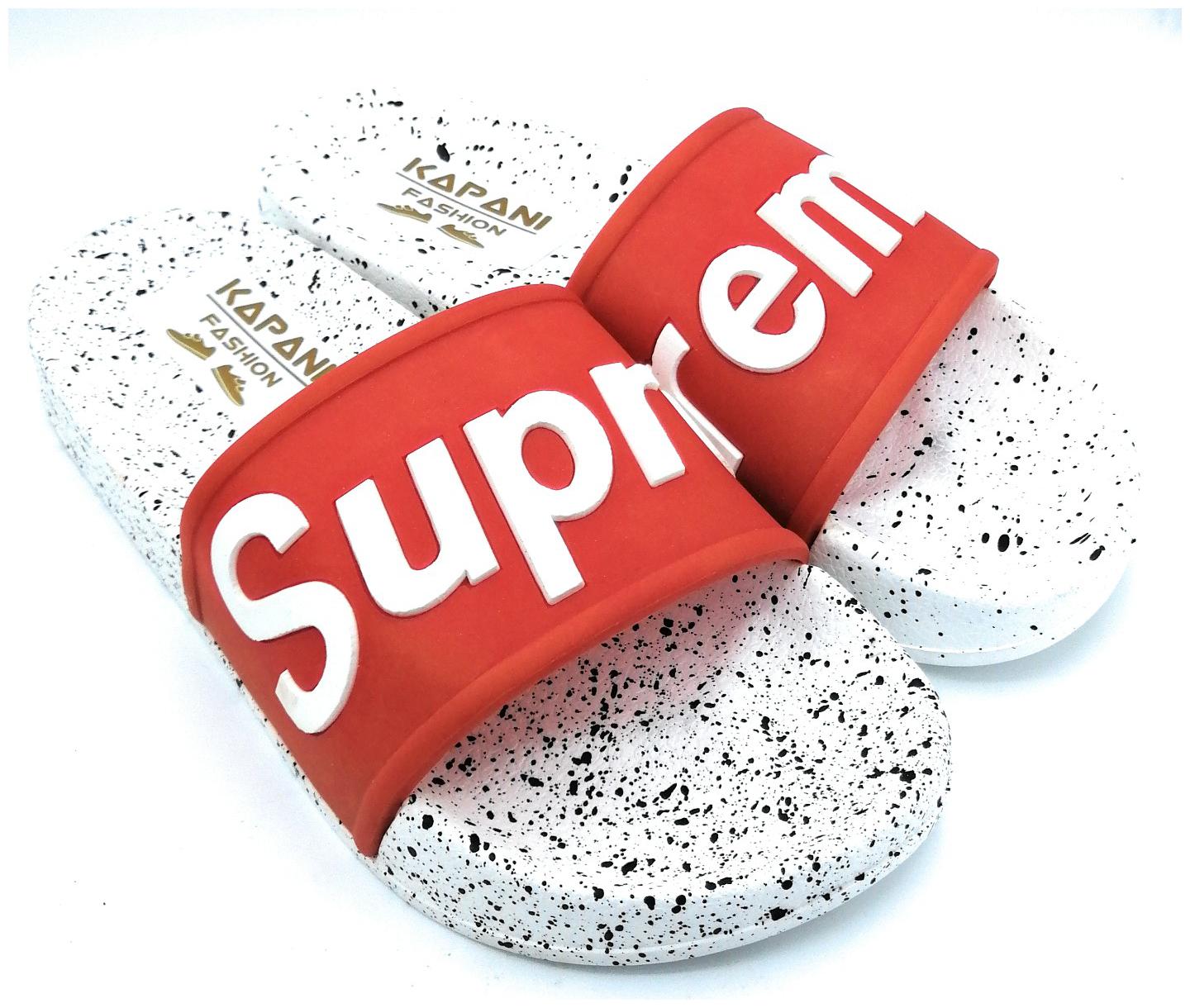 

KAPANI FASHION Men Red Sliders - 1 Pair