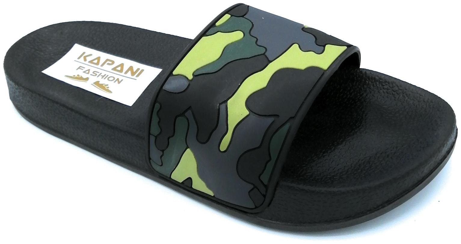 

KAPANI FASHION Men Green Sliders - 1 Pair