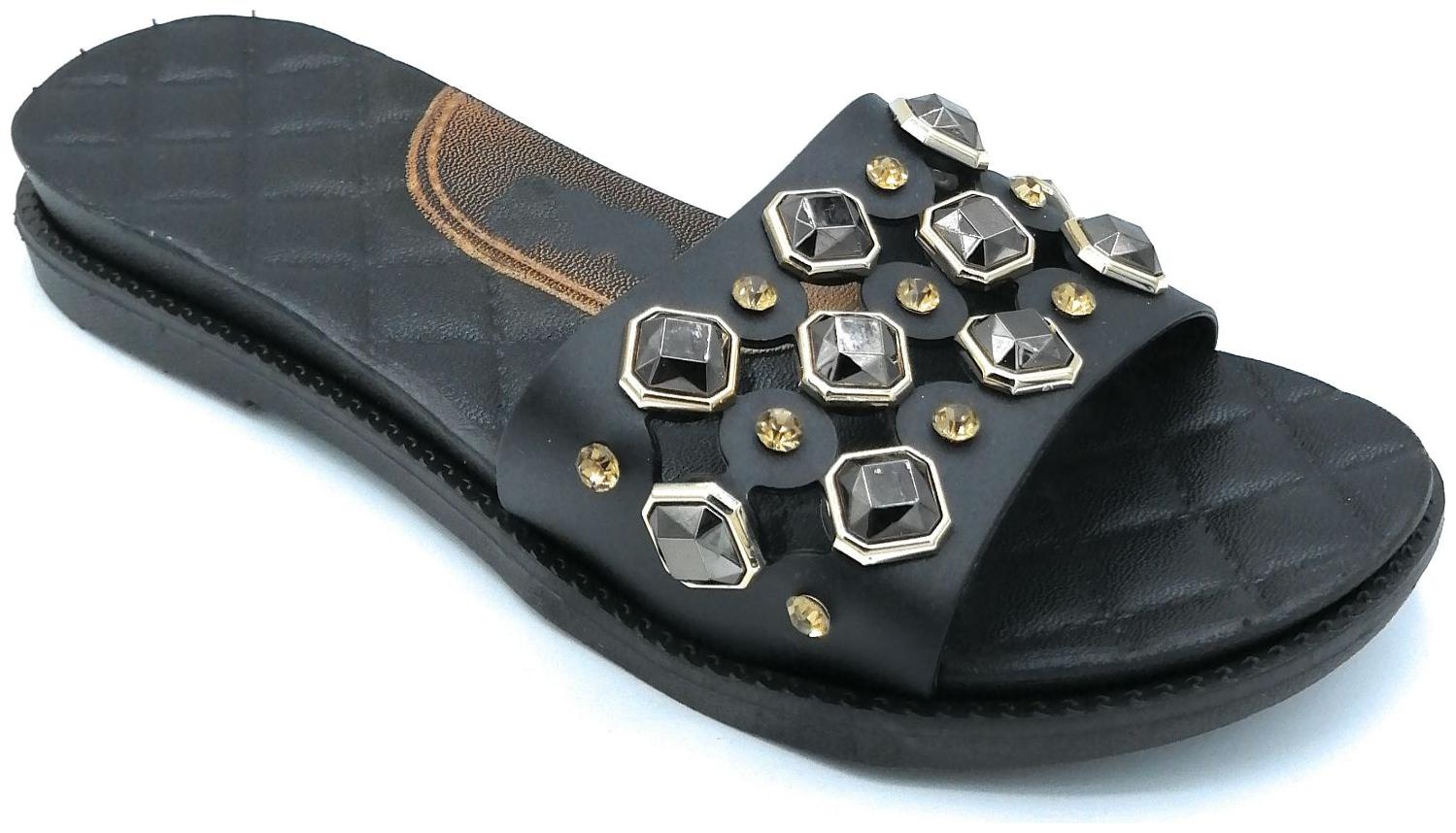 

KAPANI FASHION Women Black Sliders