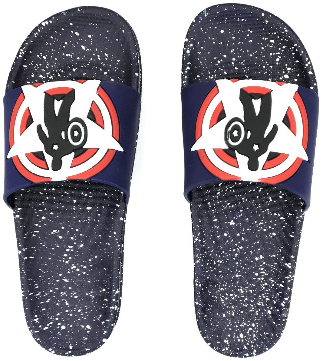 

KAPANI FASHION Men Blue Sliders - 1 Pair